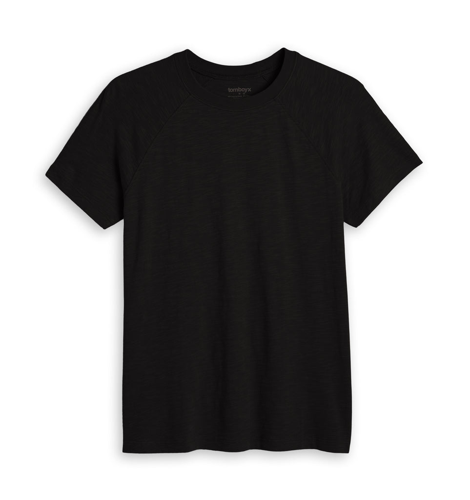 Short Sleeve Jersey Slub Raglan Tee