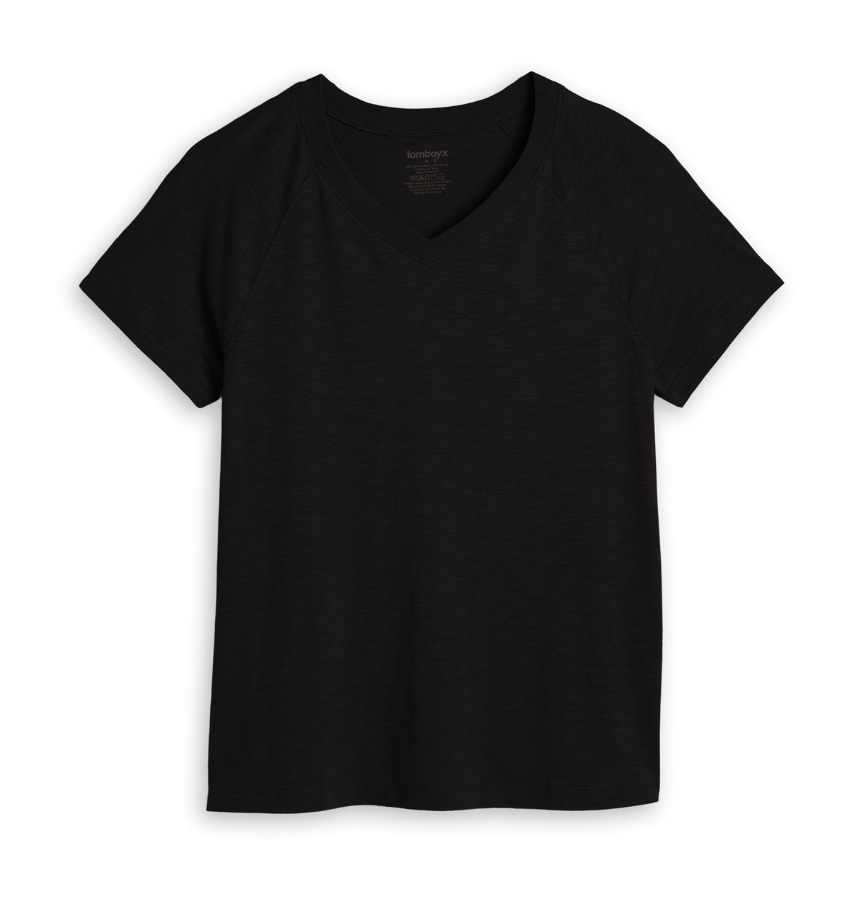 Short Sleeve Jersey Slub V Neck Tee