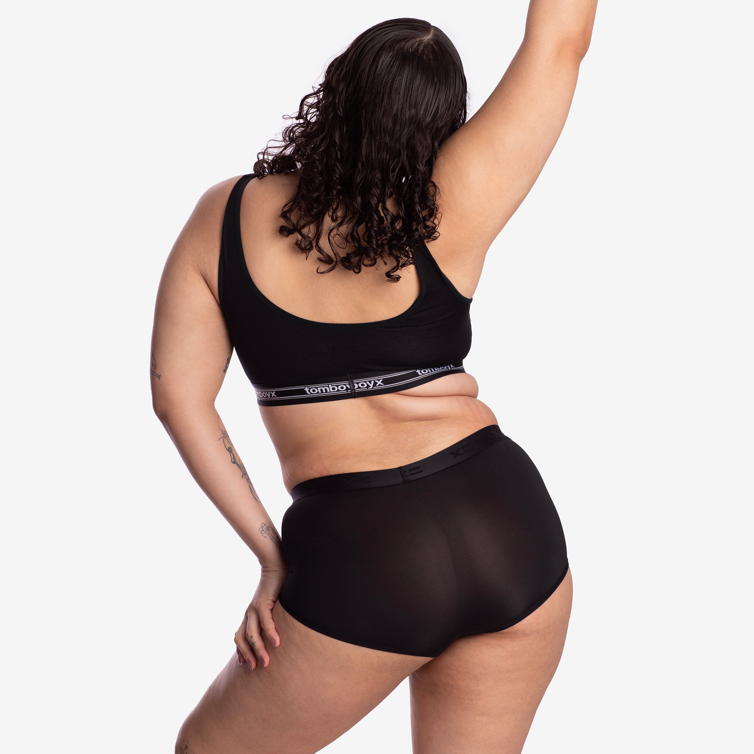 SmoothTuck Tucking Boy Short - Black Rainbow