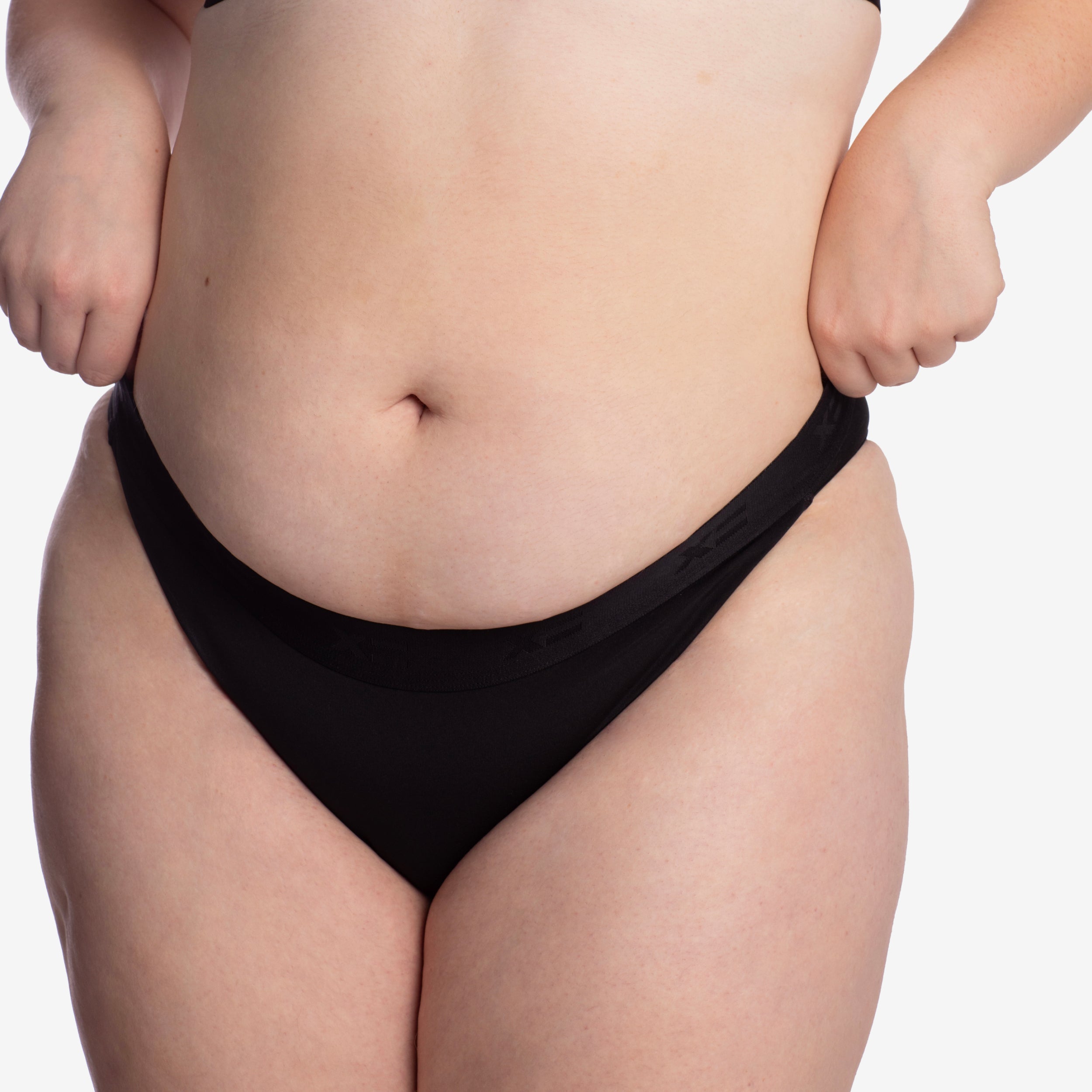 SmoothTuck Tucking Hi Leg Bikini - Black Rainbow