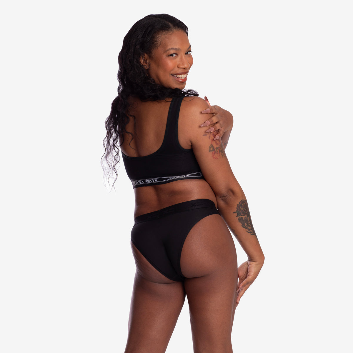 SmoothTuck Tucking Hi Leg Bikini - Black