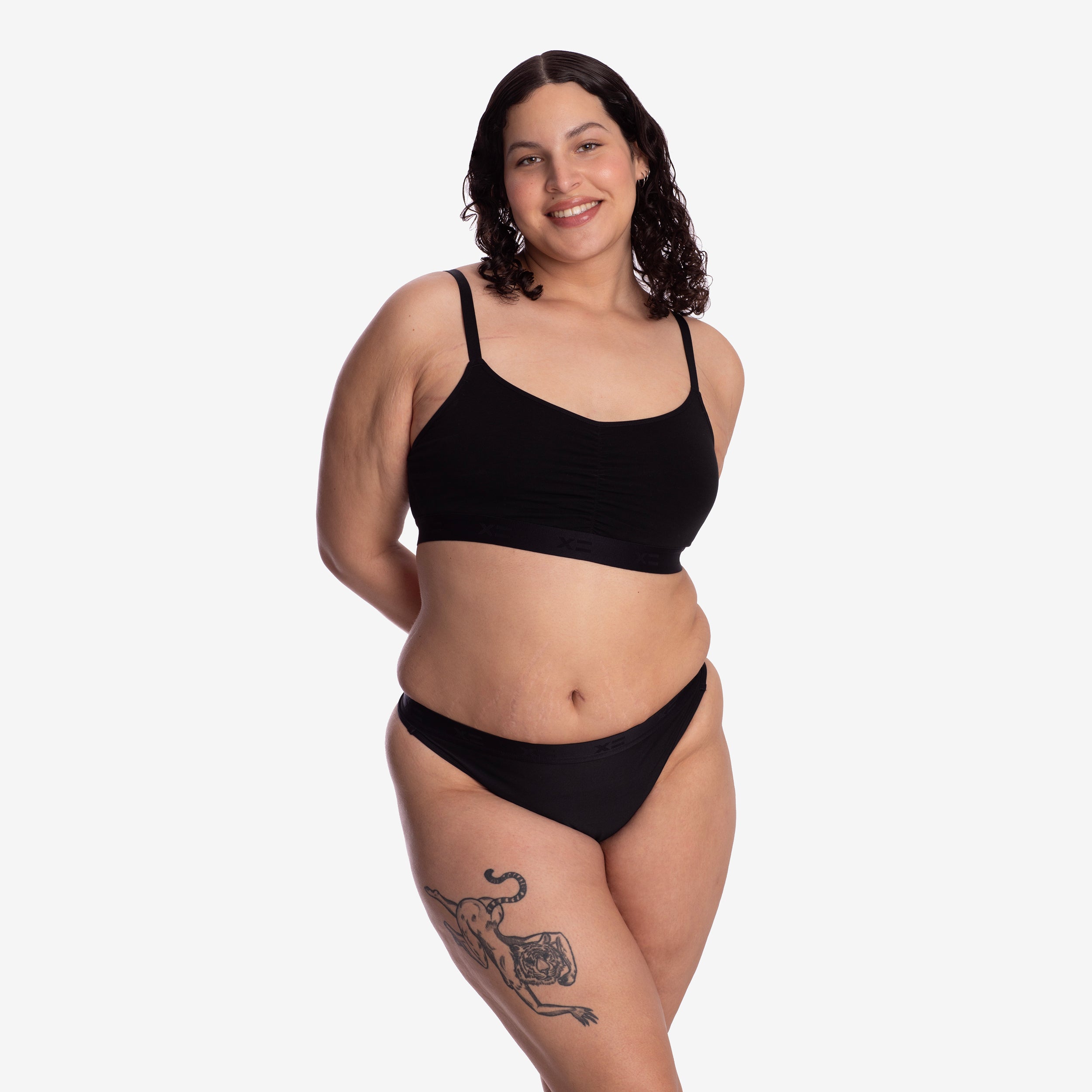 Model: Mila is 6'1" and wears an XL