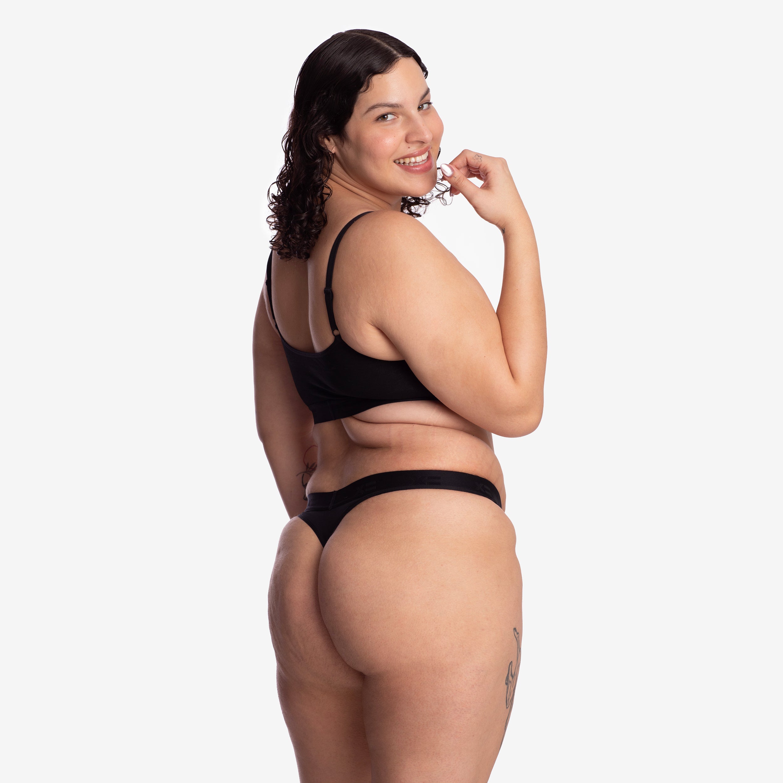 SmoothTuck Tucking Thong - Black Rainbow