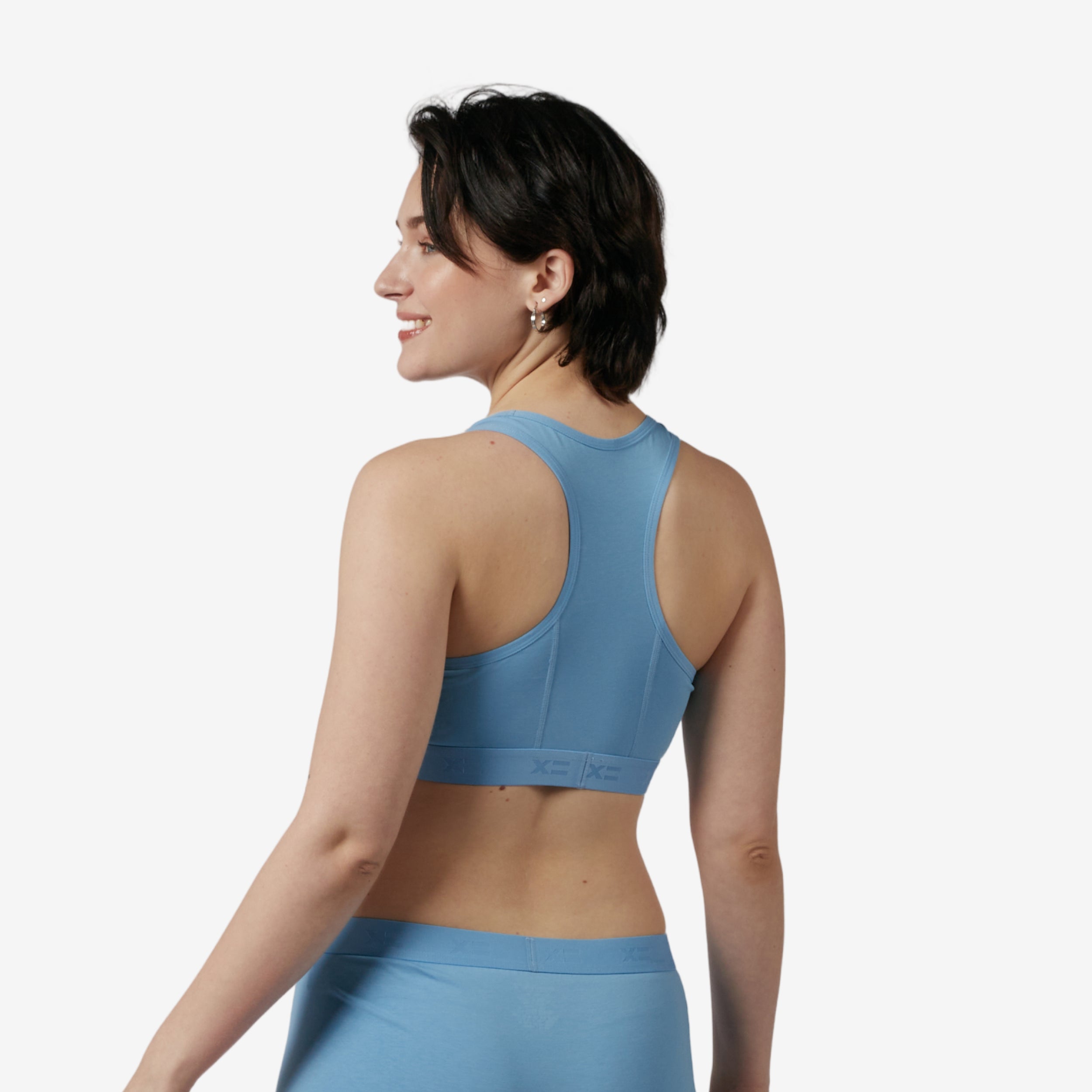 Racerback Soft Bra - Blue Sky