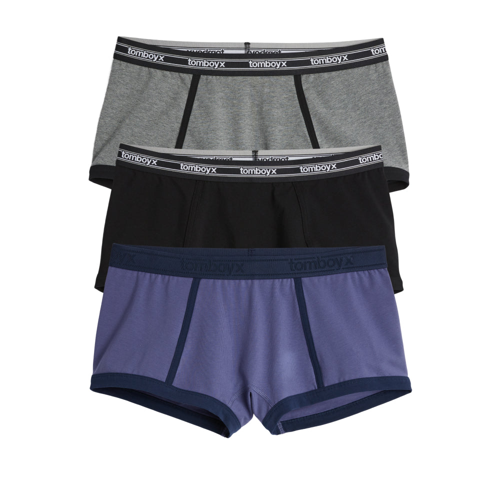 Boy Shorts 3-Pack - Cobalt