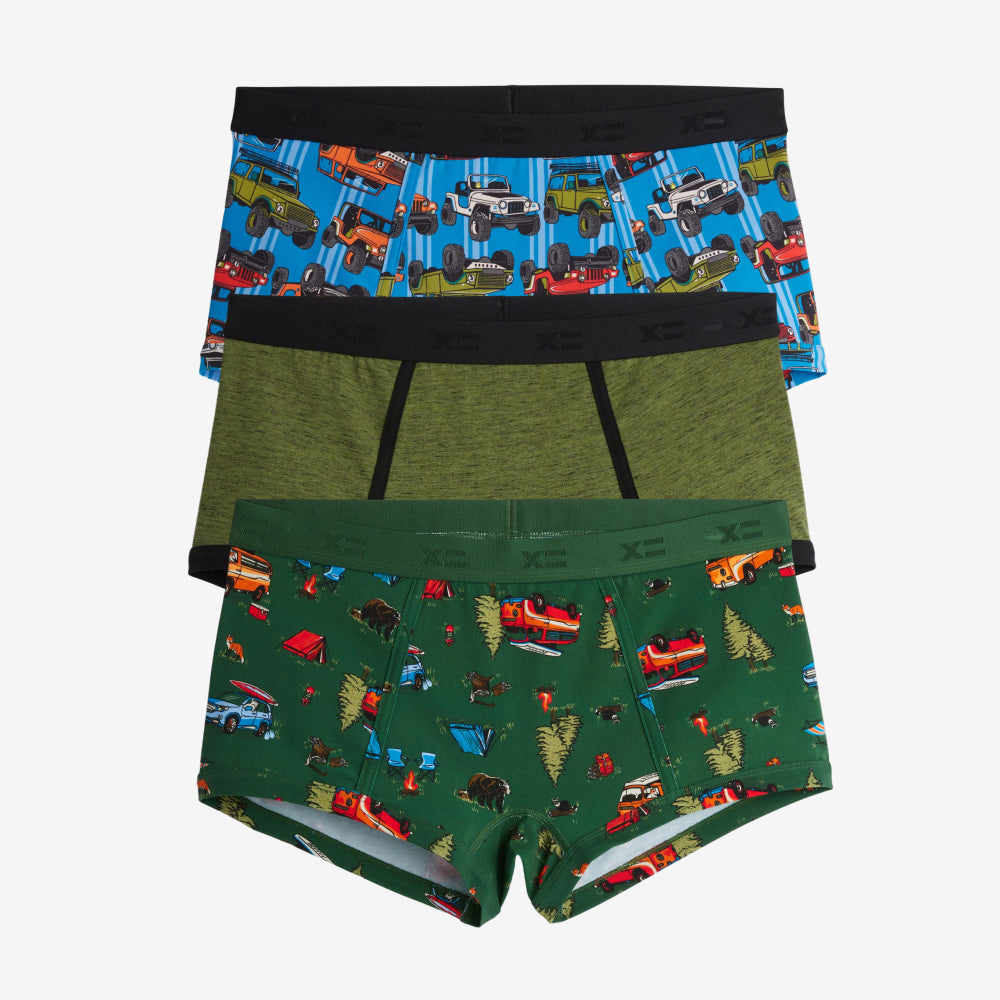 Boy Shorts 3-Pack - Road Ahead