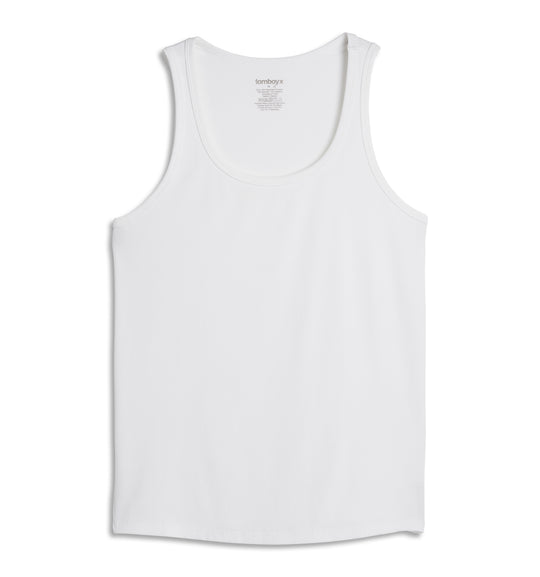 Bamboo Rib Power Tank - Bright White – tomboyx