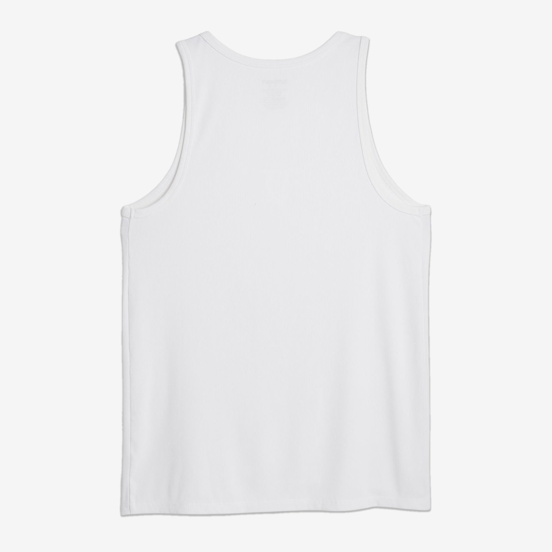 Bamboo Rib Tank - White