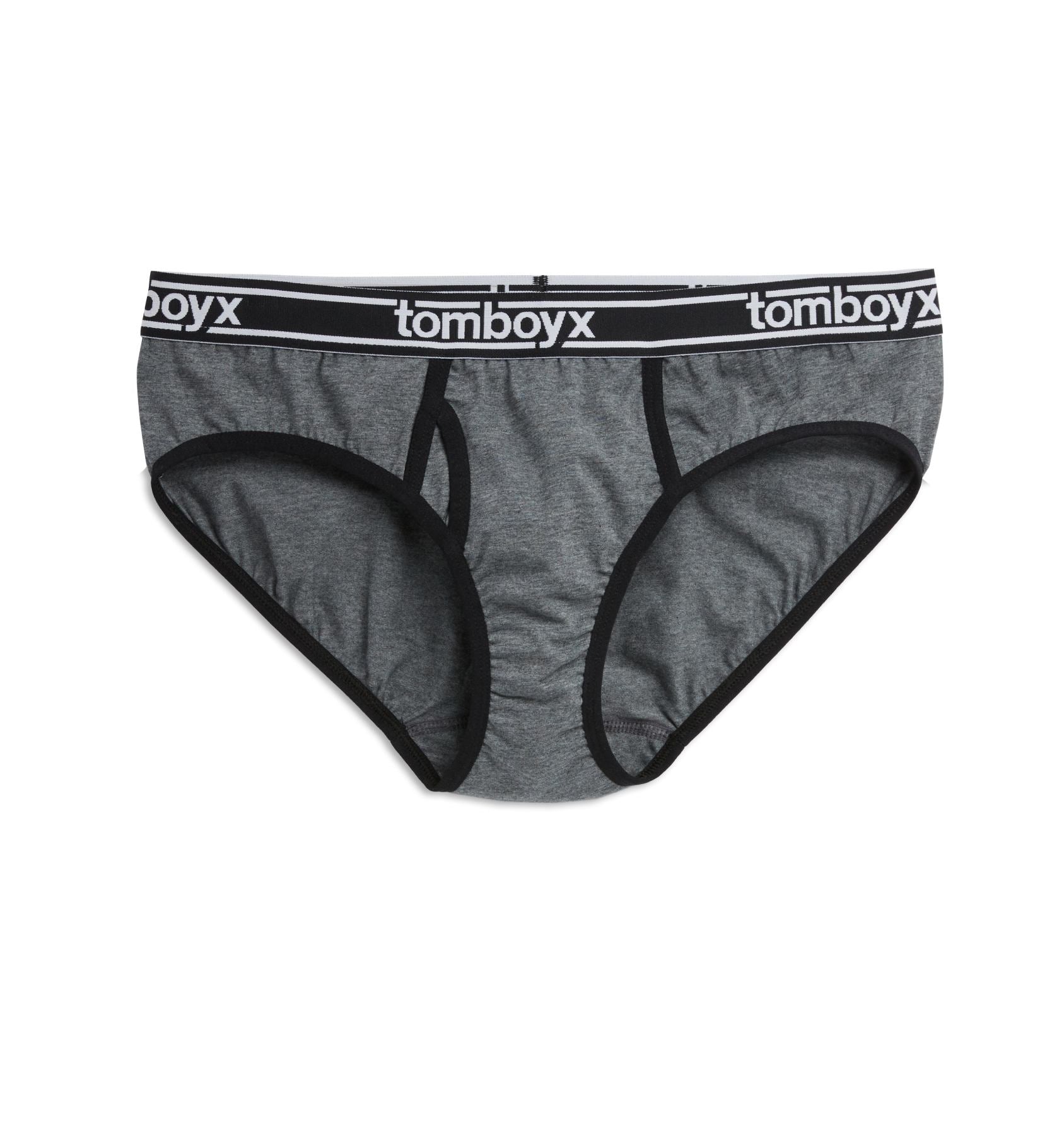 Iconic Briefs - Charcoal Logo