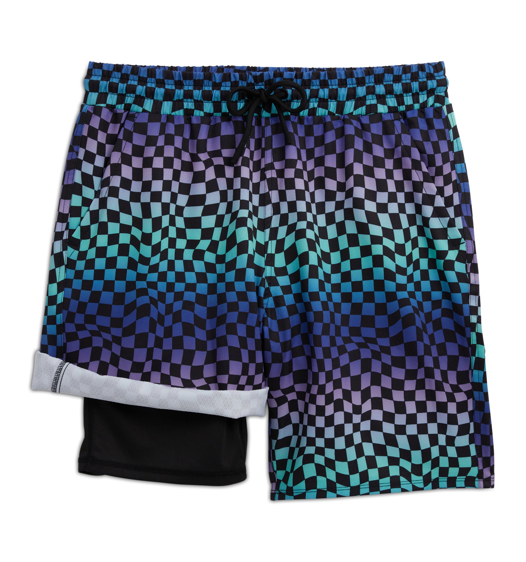 Swim 9" Lined Board Shorts - Checker Chaos