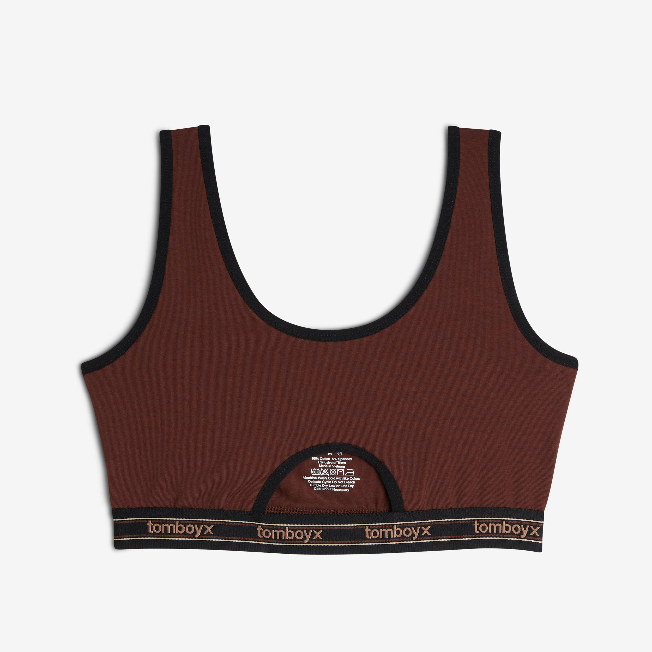 Peekaboo Soft Bra - Chocolate Fondant