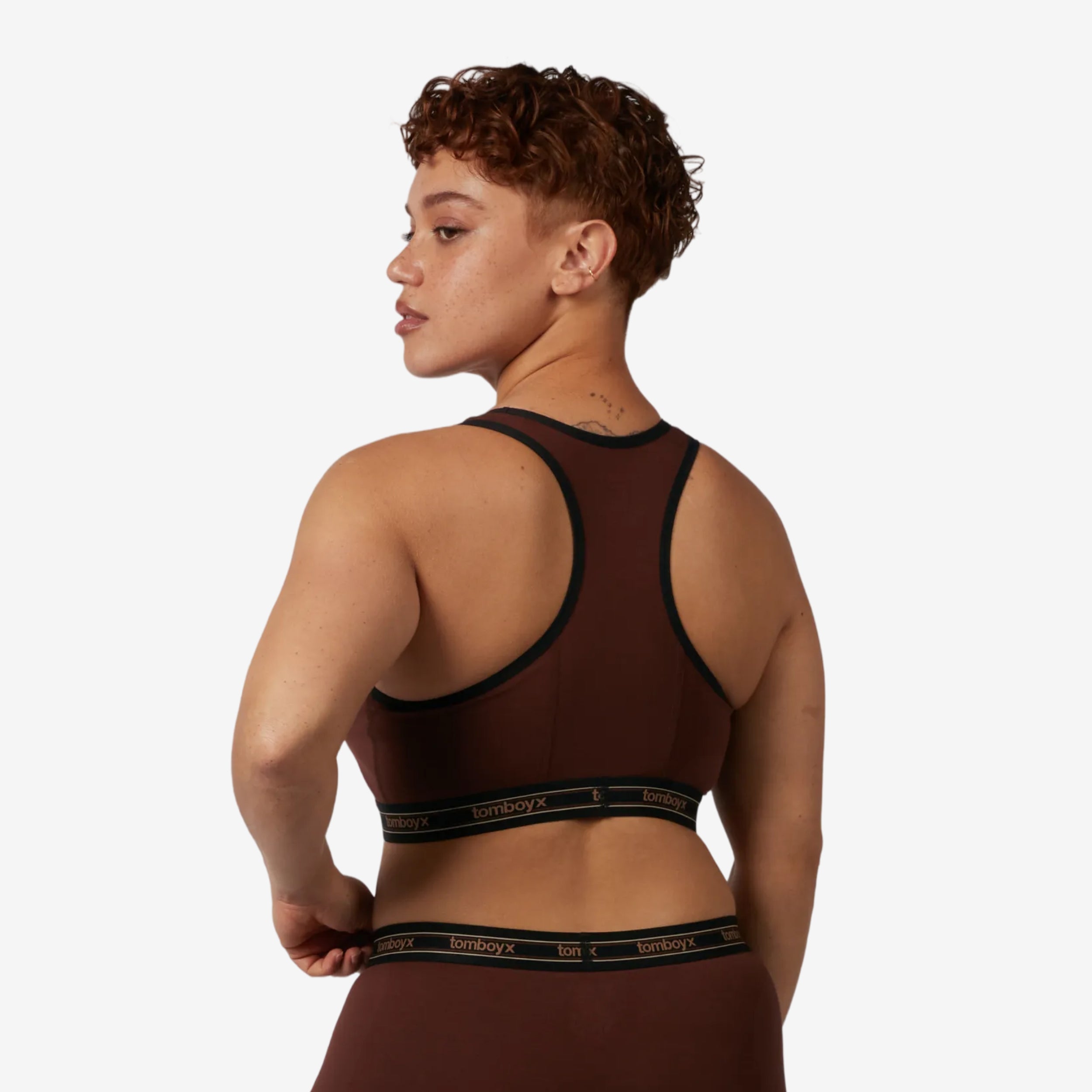 Racerback Soft Bra - Chocolate Fondant
