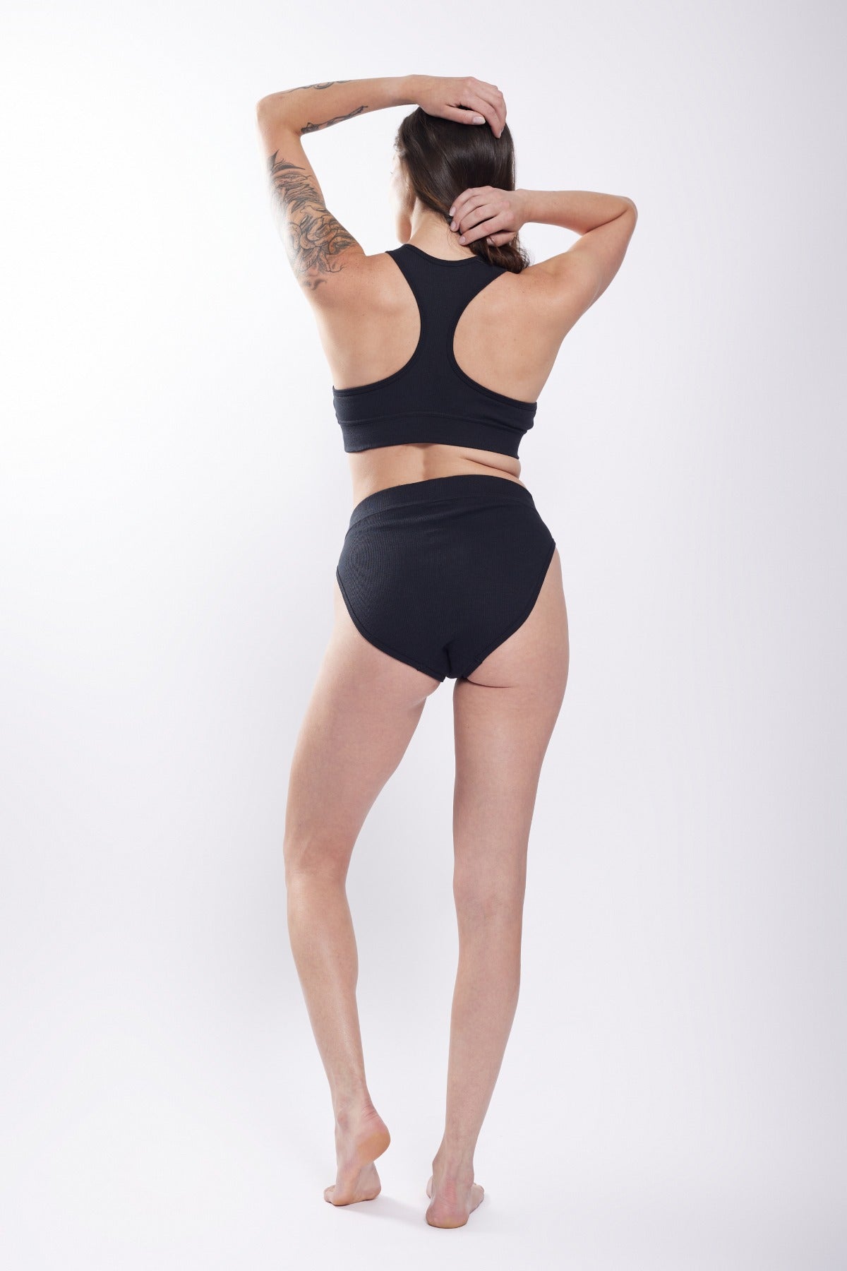 Tomboyx High Waisted Bikini Underwear, Organic Cotton Rib Stretch  Comfortable, Size Inclusive (xs-6x) Blue X Small : Target