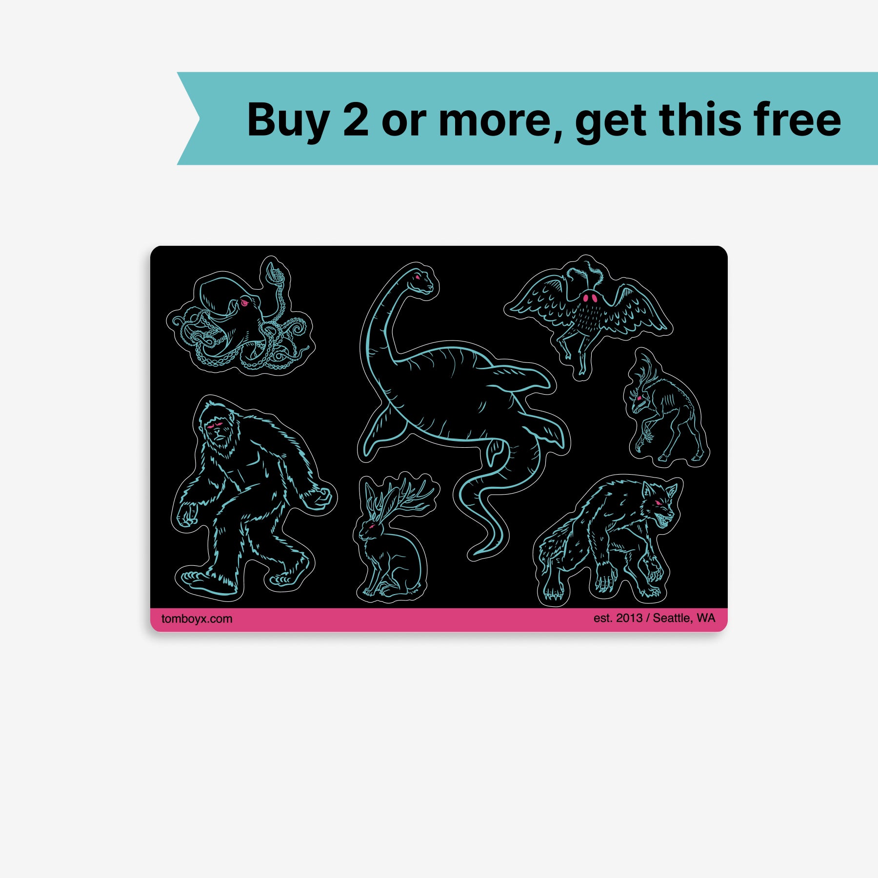 6" No Fly Boxer Briefs - Cryptids