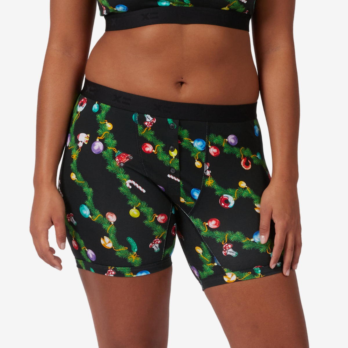 6" Fly Boxer Briefs - Deck the Halls