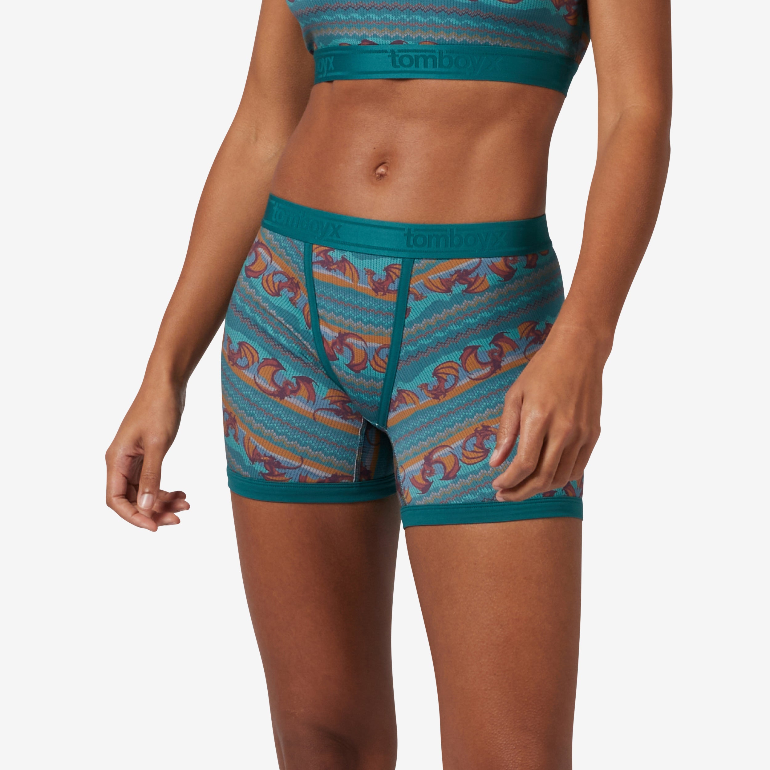 4.5" Trunks - Dragon Fairisle