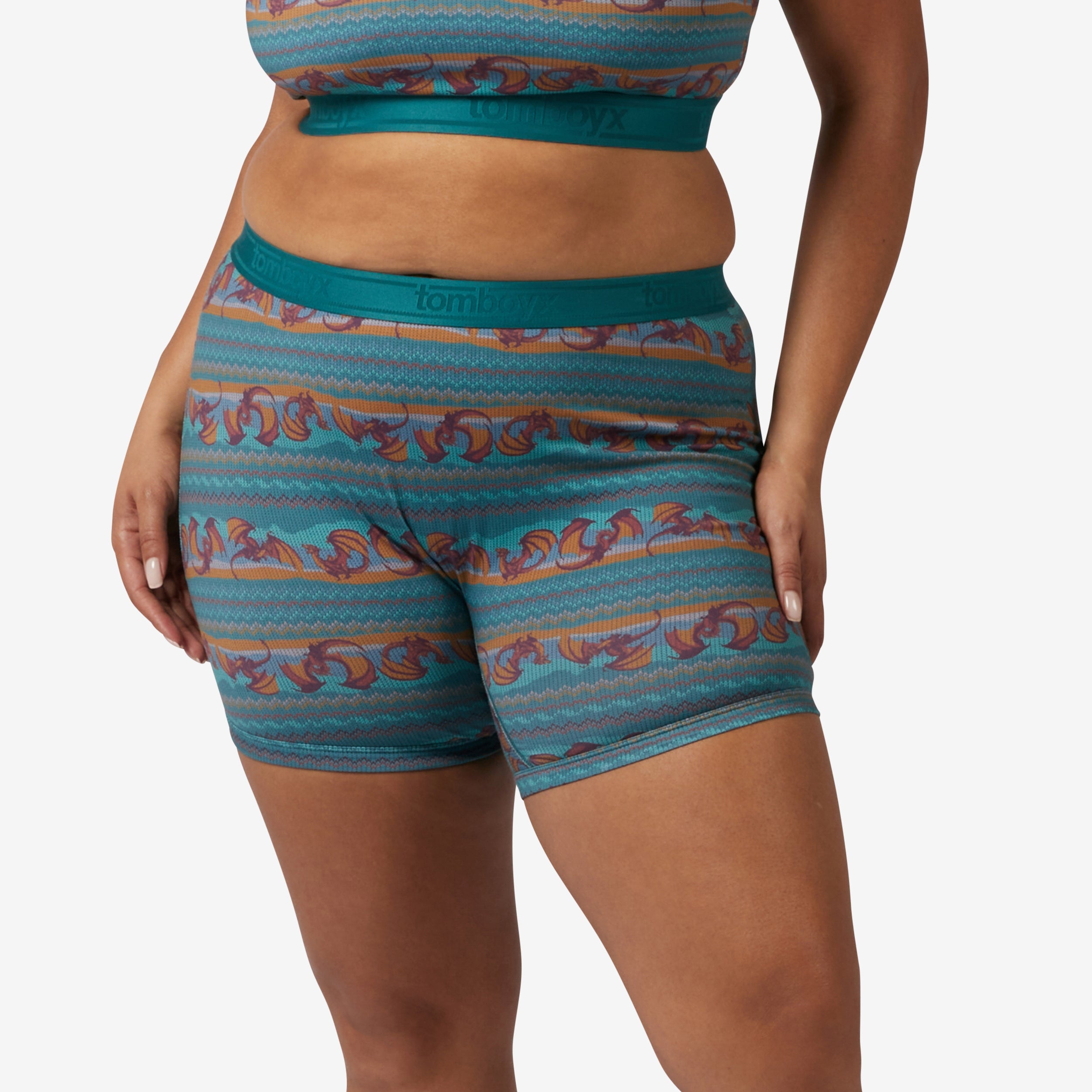 6" No Fly Boxer Briefs - Dragon Fairisle