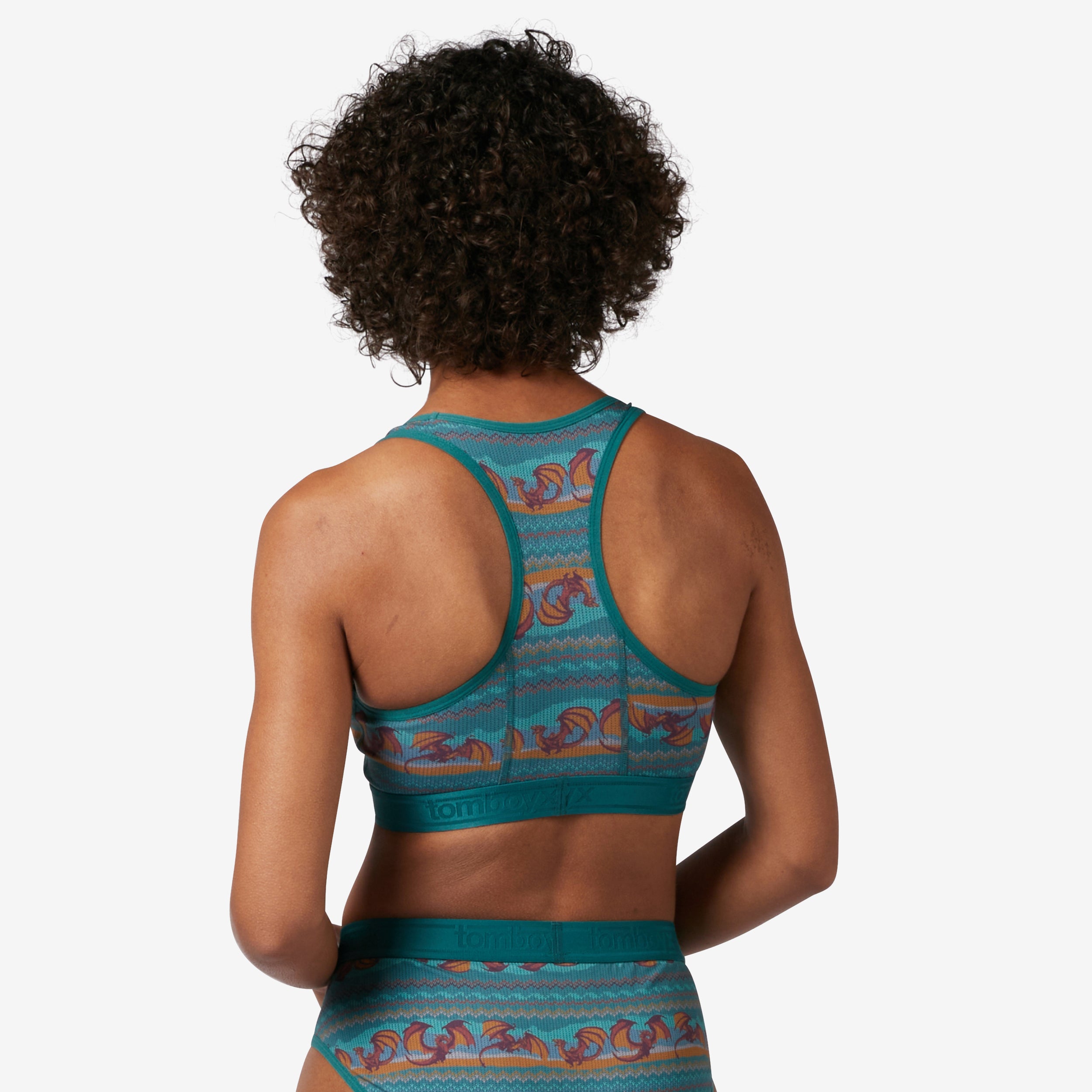 Racerback Soft Bra - Dragon Fairisle