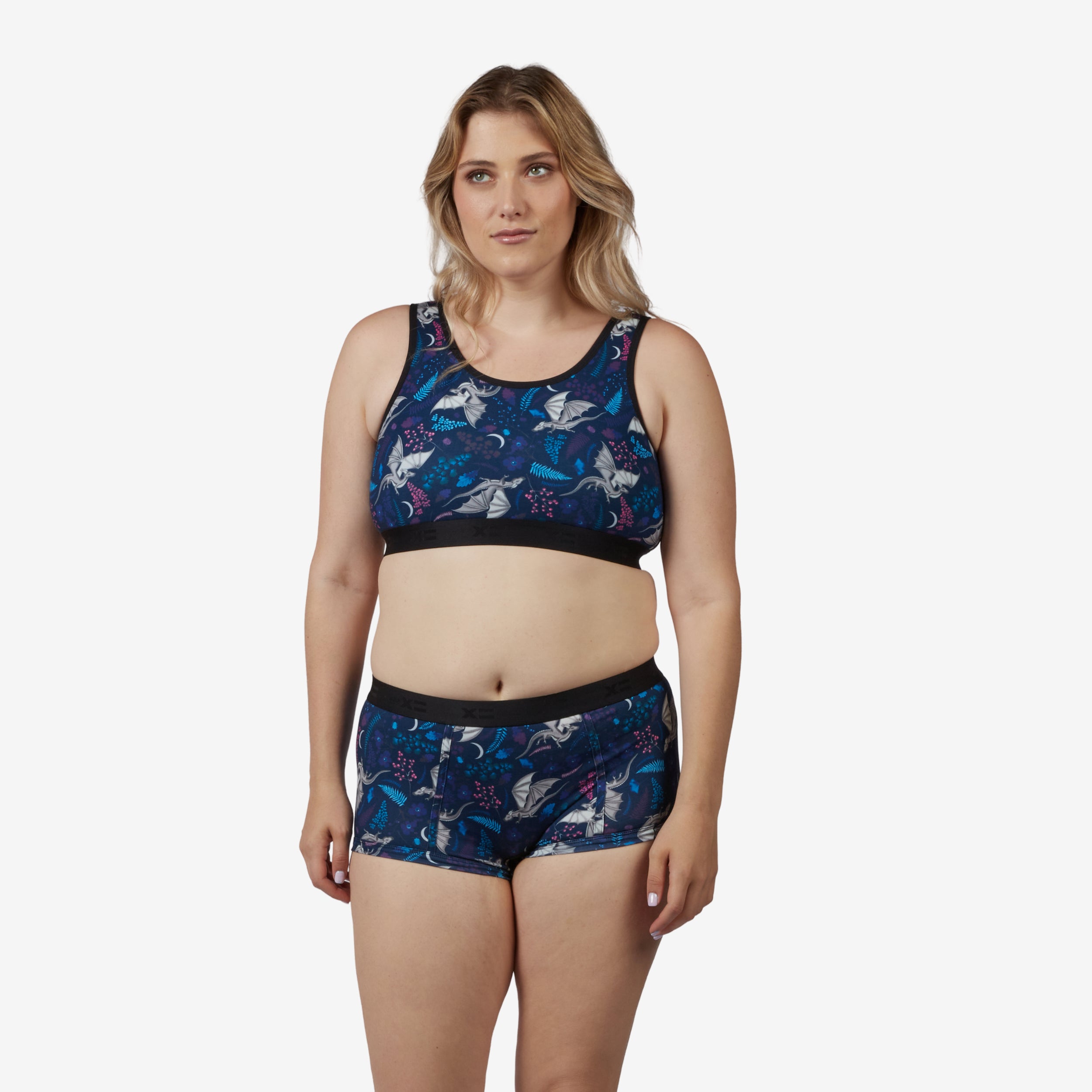 Model: Natalie is 5'11" and wears a Medium