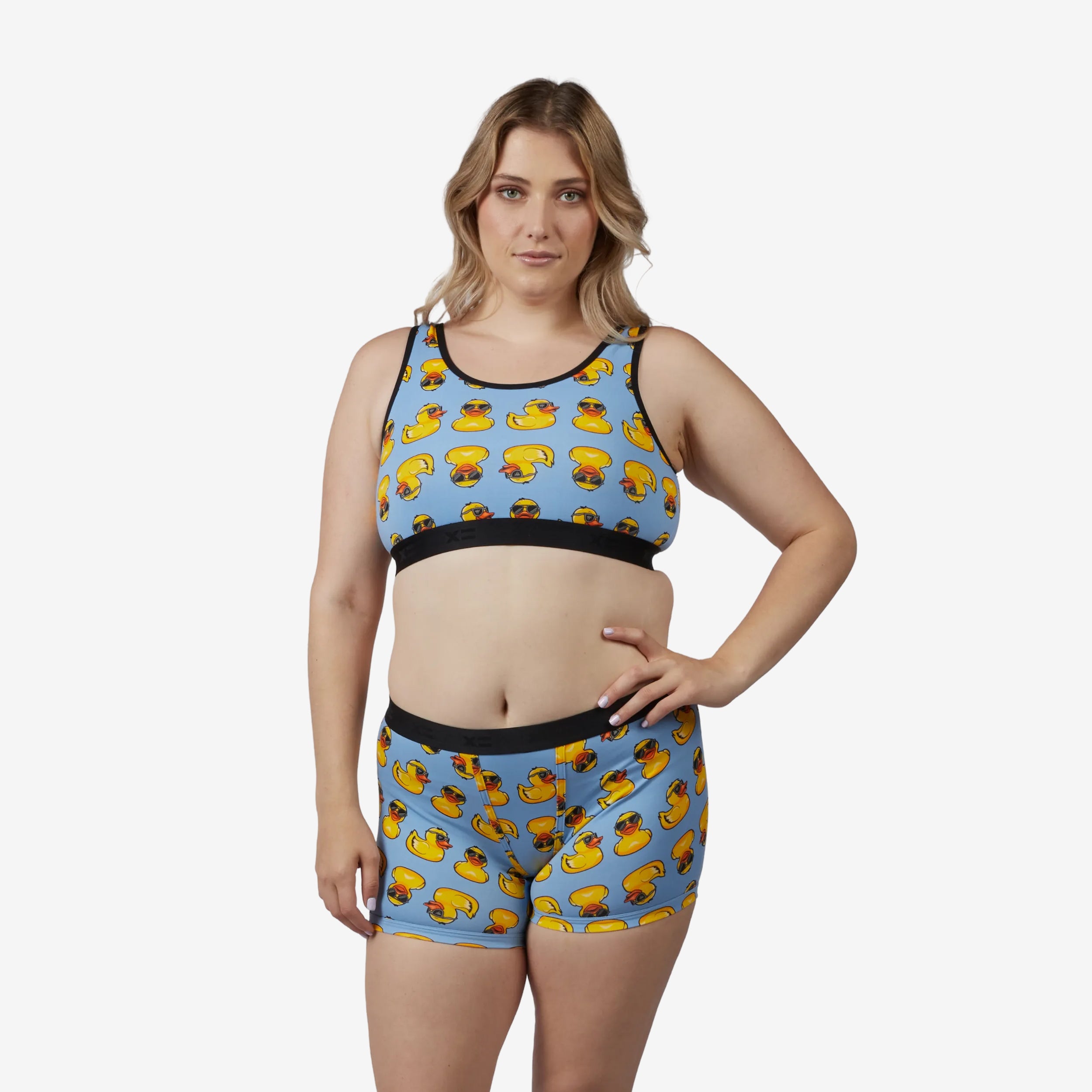 Model: Natalie is 5'11" and wears a Medium