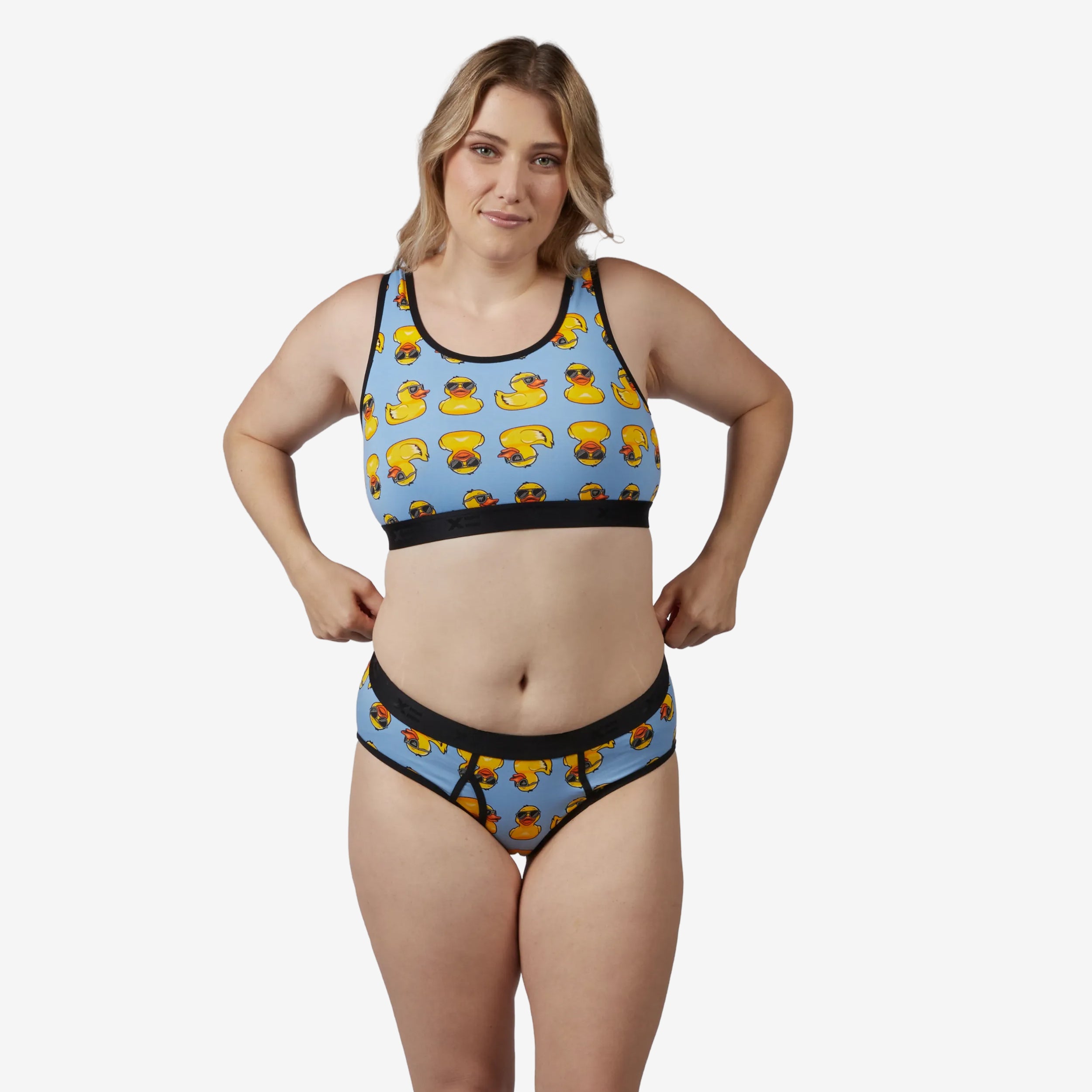 Model: Natalie is 5'11" and wears a Medium