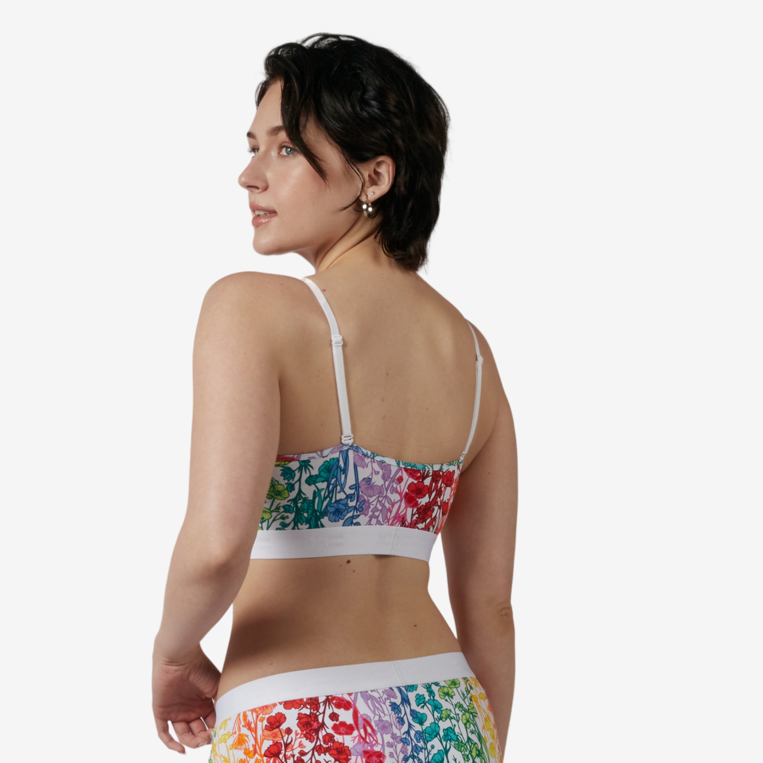 Low Cut Soft Bra - Enchanted Vines