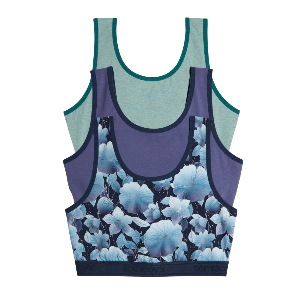 Essentials Soft Bra 3-Pack - Glimmer Garden