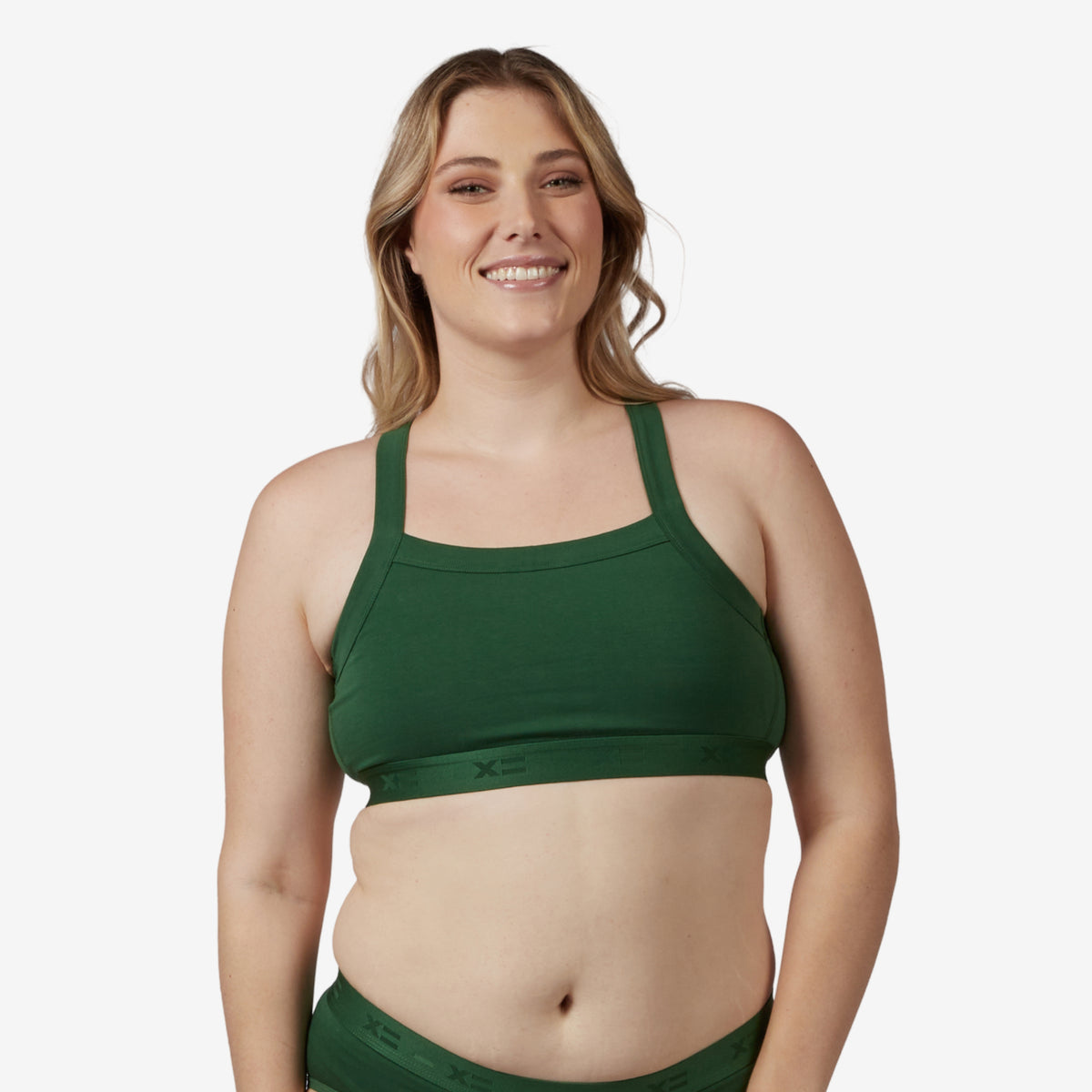 Model: Natalie is 5'11" and wears a Medium