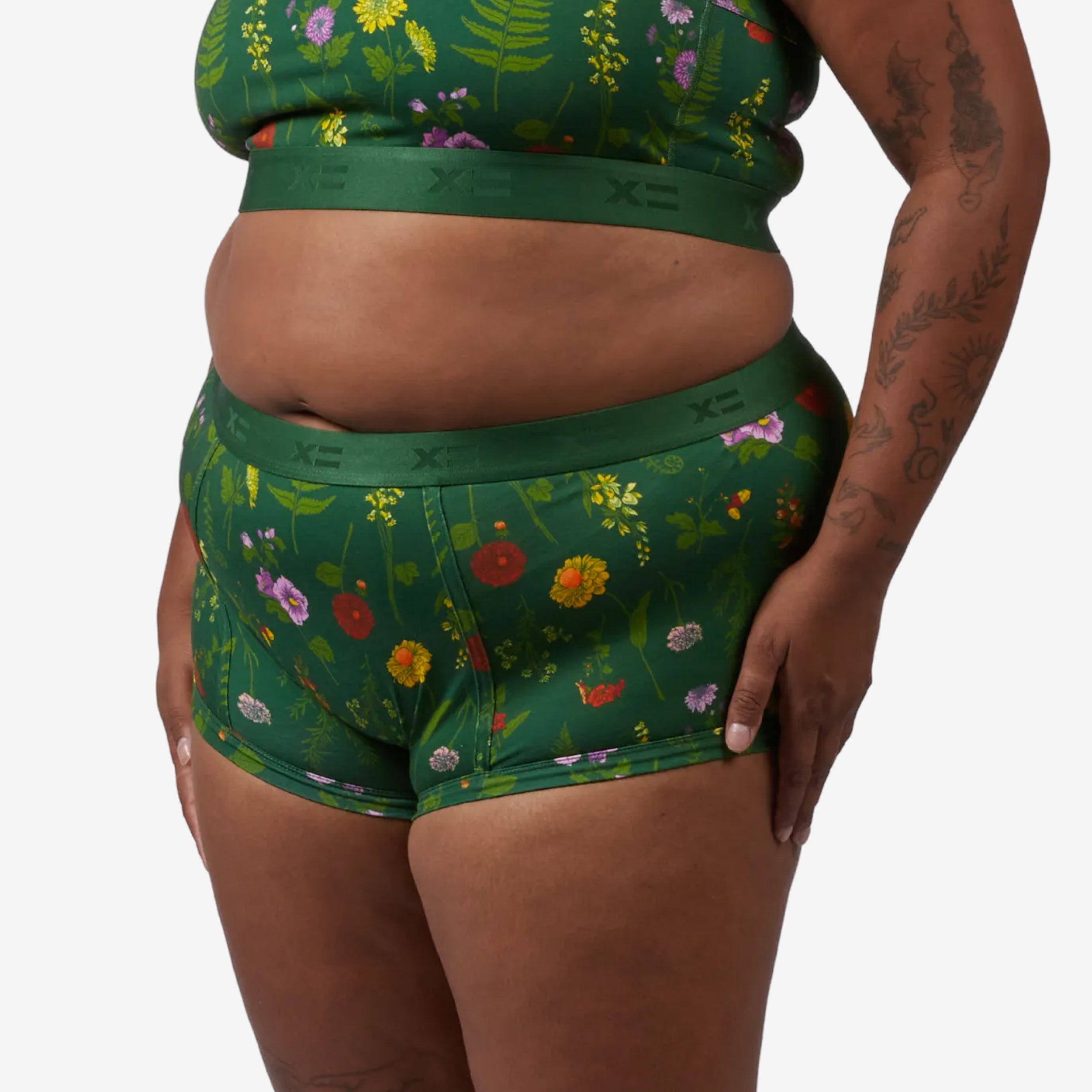 Boy Shorts - Fern and Floral
