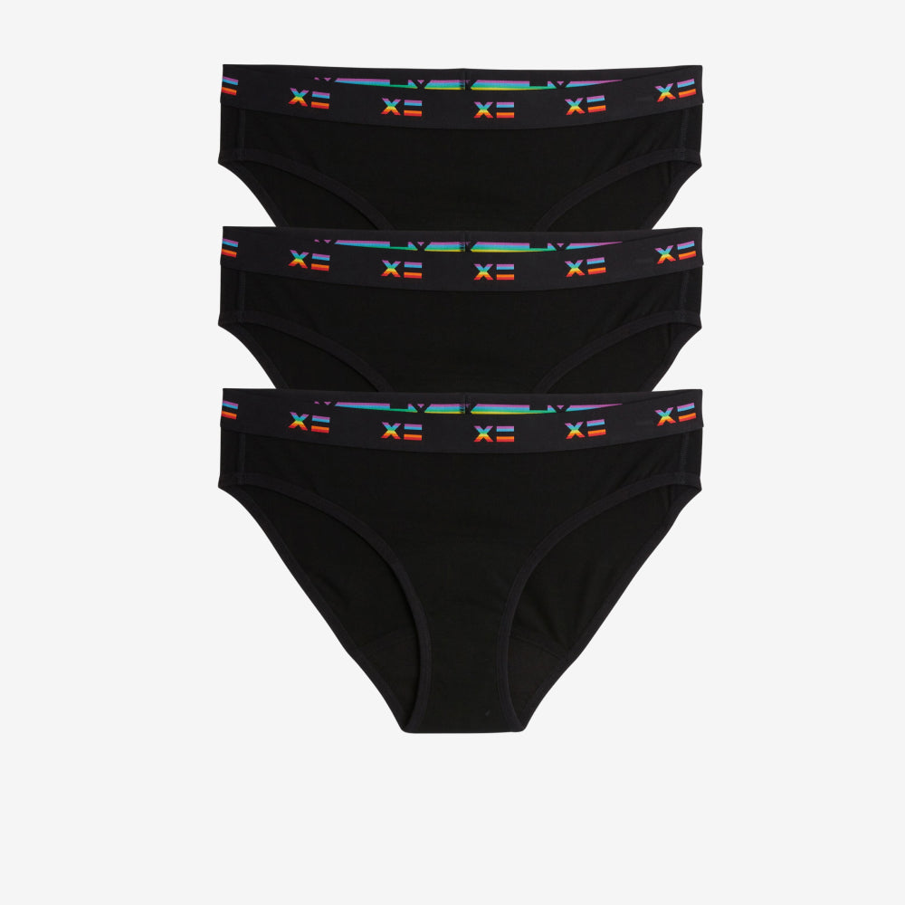 First Line Period Bikini 3-Pack - Rainbow X=