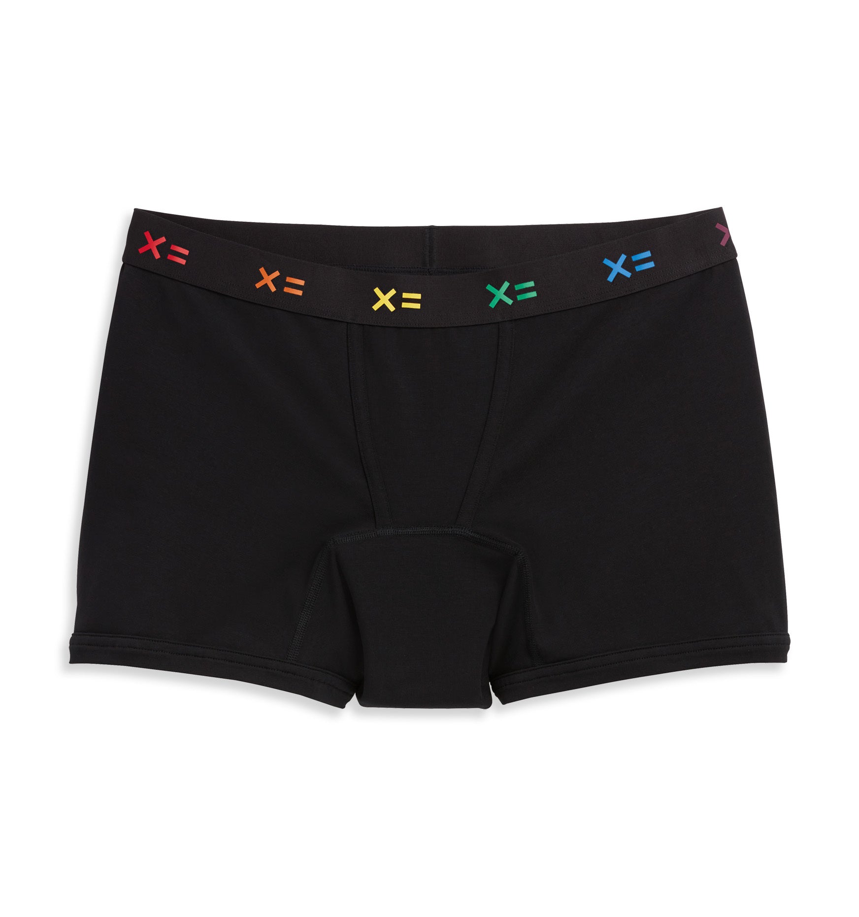 First Line Period 4.5" Trunks 3-Pack - Black X= Rainbow