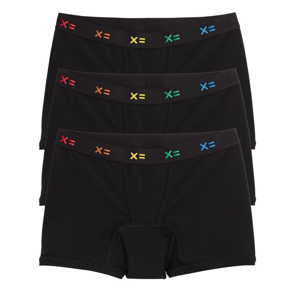 First Line Period 4.5" Trunks 3 Pack X= Rainbow