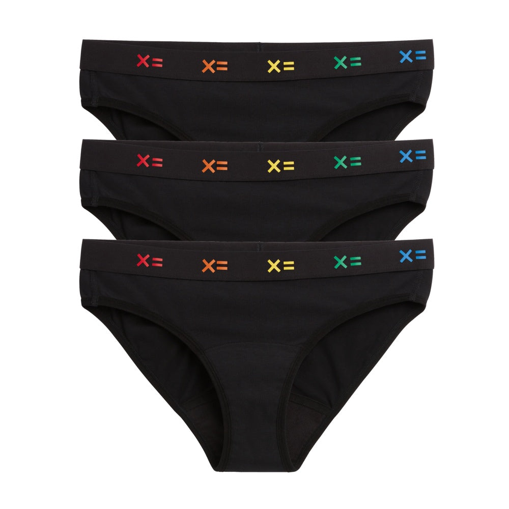 First Line Period Bikini 3 Pack X= Rainbow