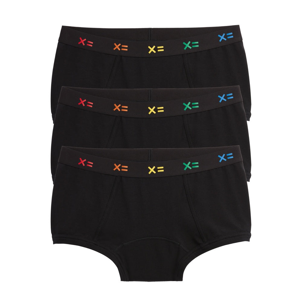 First Line Period Shorts 3 Pack X= Rainbow