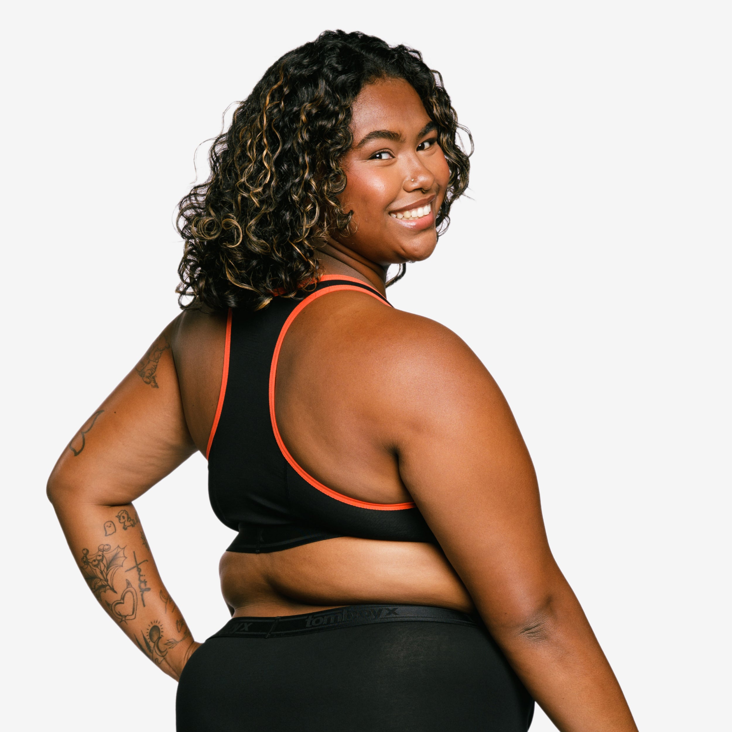 Racerback Soft Bra - Flame Edge