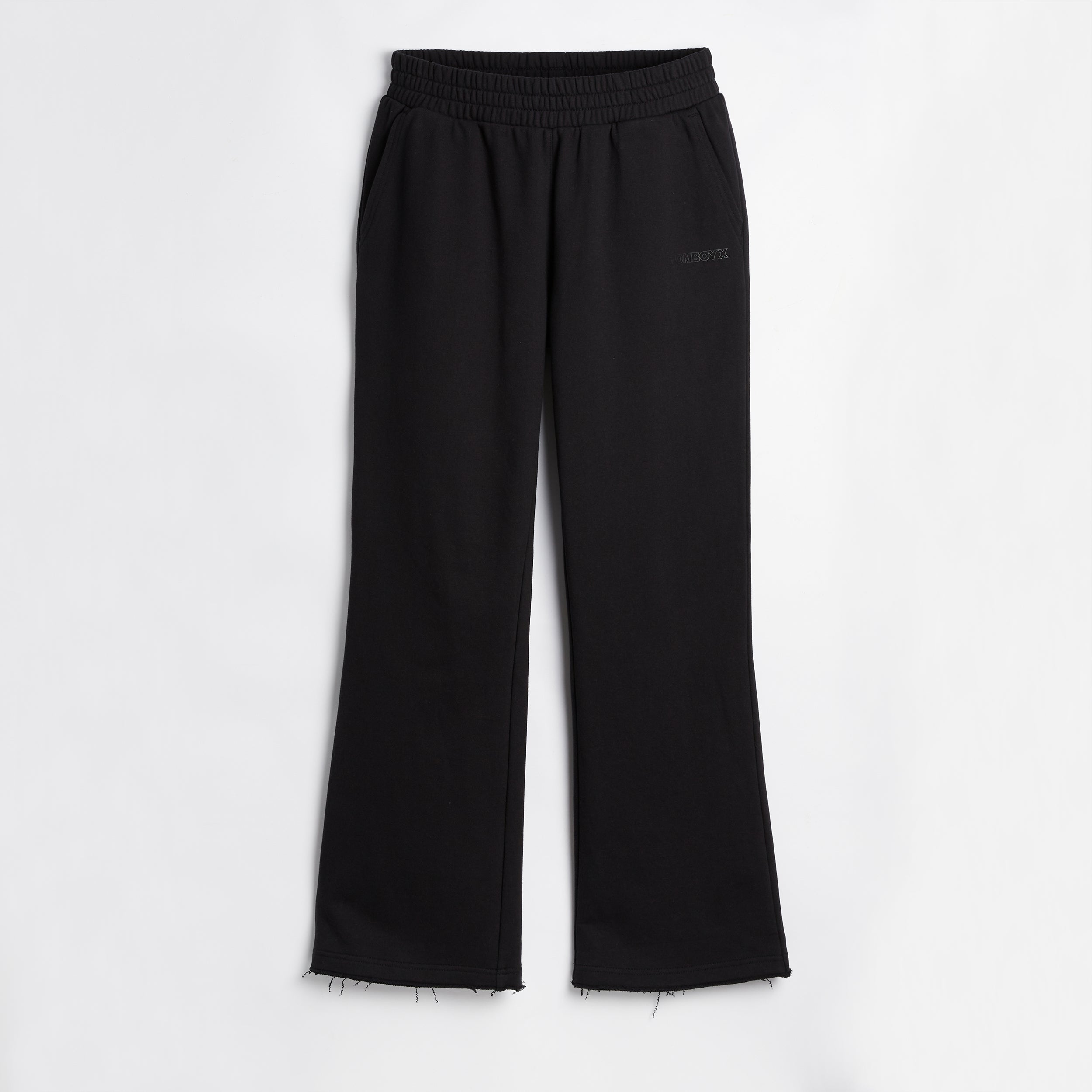 French Terry Flare Pant - Black