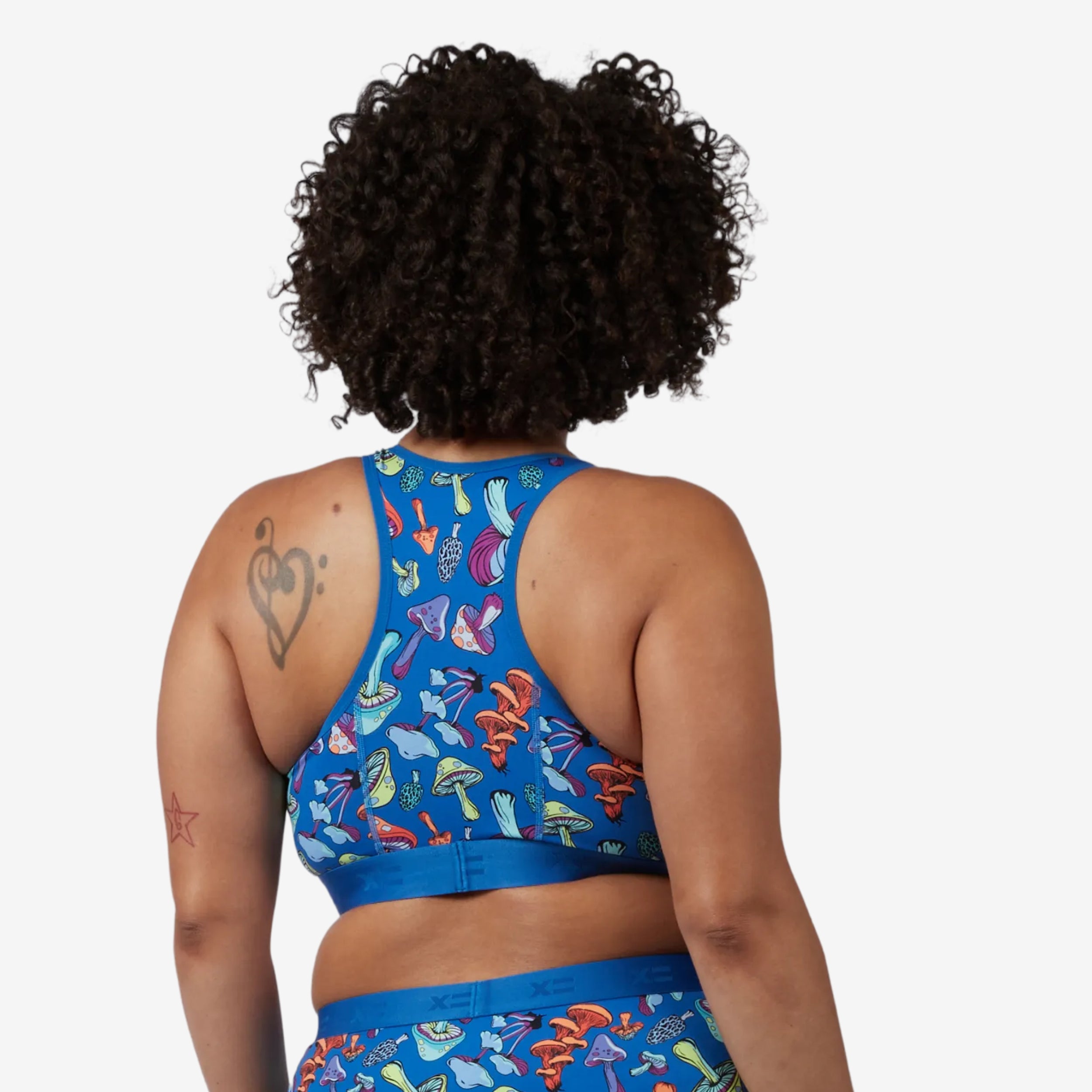 Racerback Soft Bra - Funky Fungi