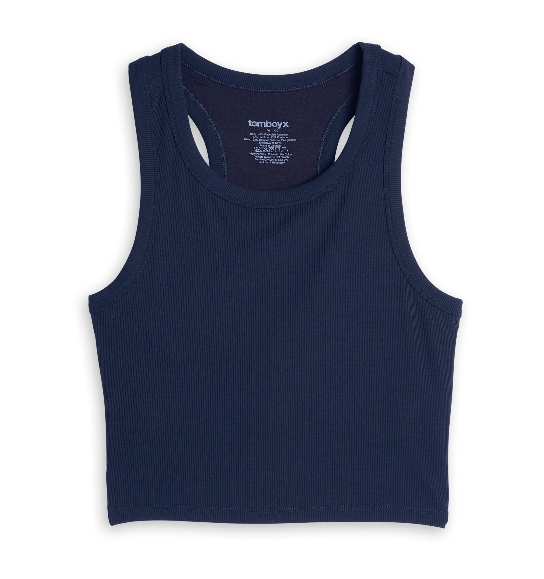 Bamboo Rib Bra Top - Future Dusk