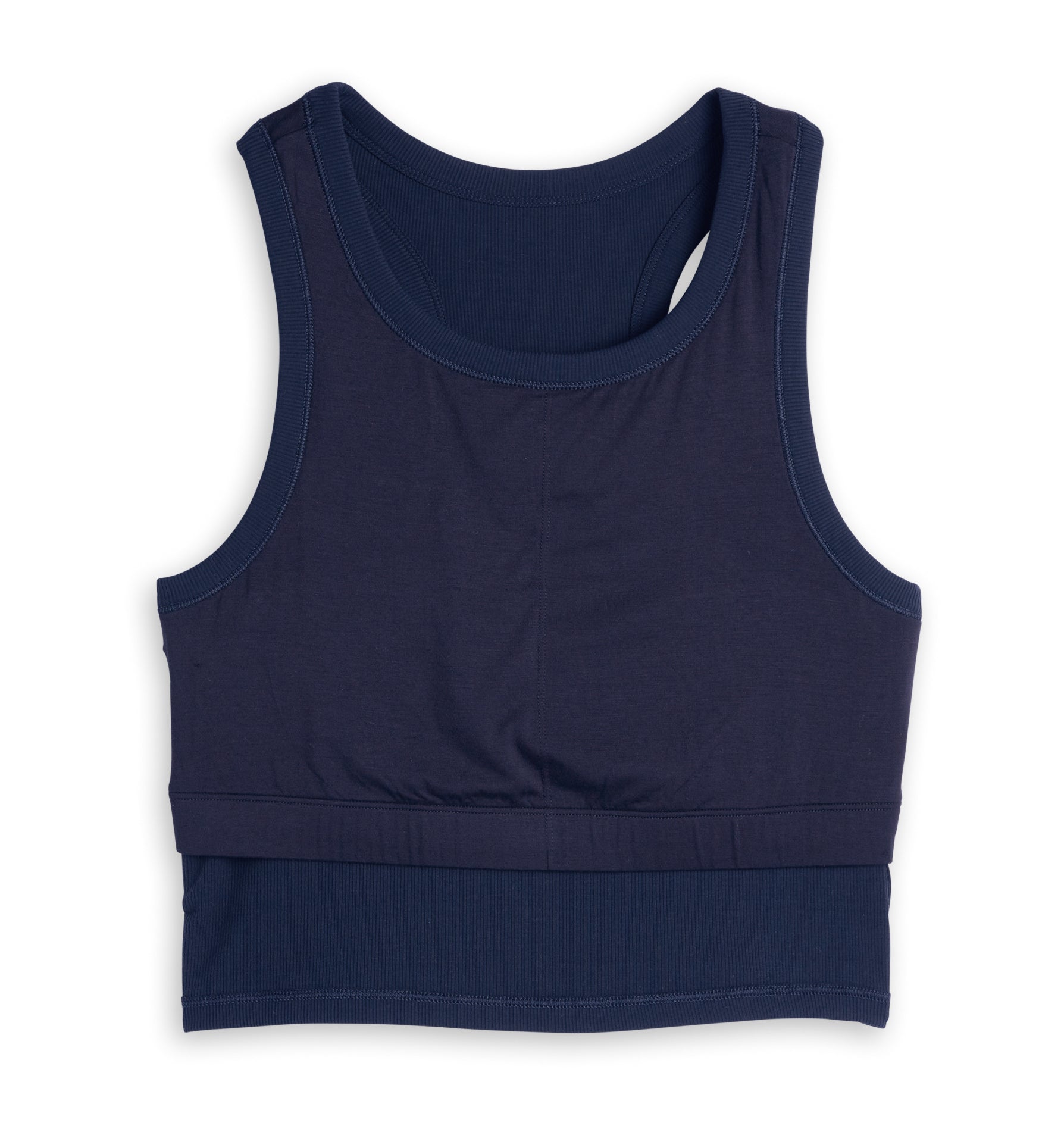 Bamboo Rib Bra Top - Future Dusk