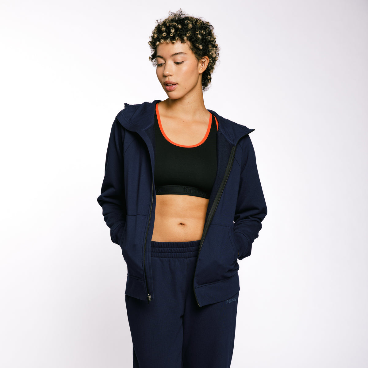 French Terry Full Zip Hoodie - Future Dusk