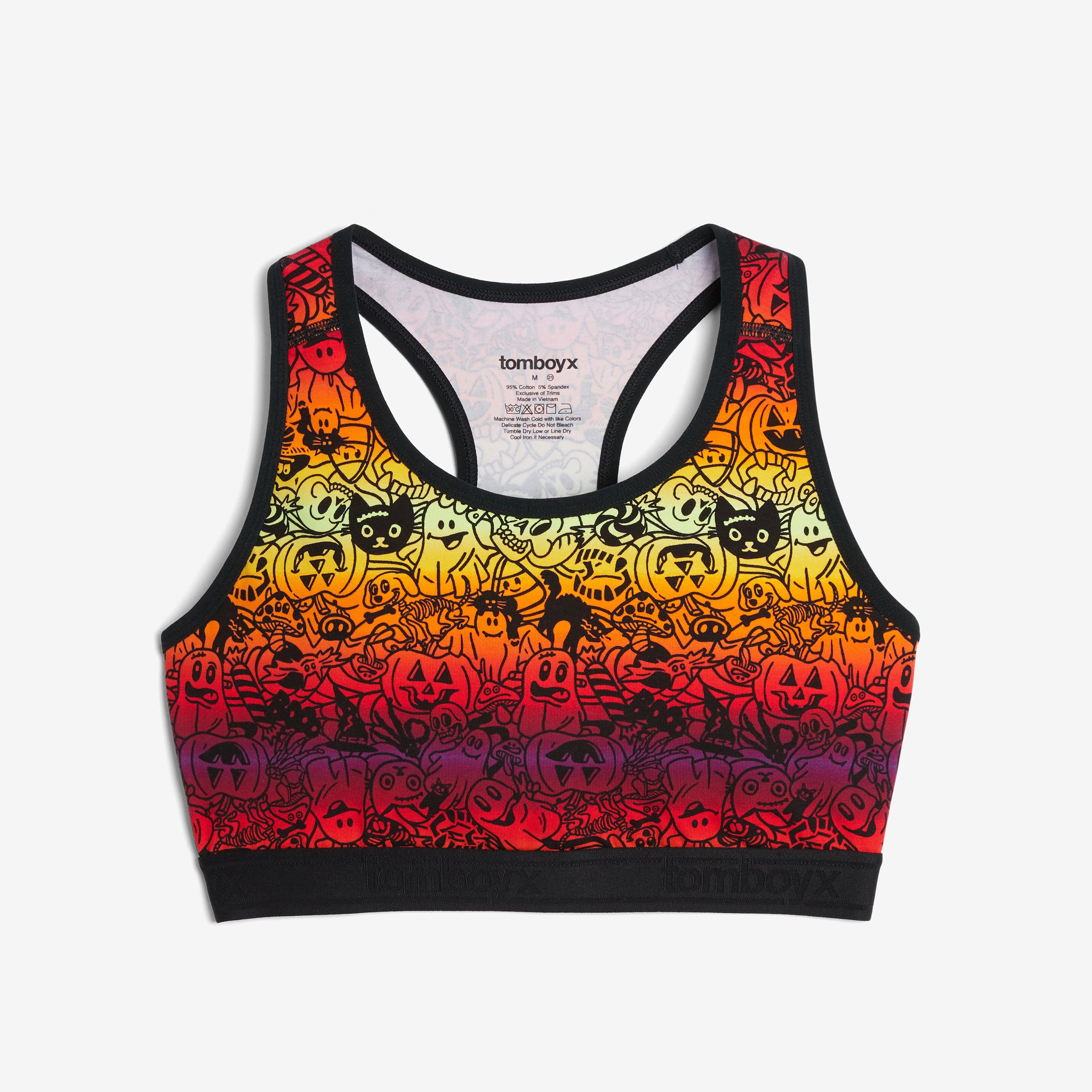 Racerback Soft Bra - Halloweenie