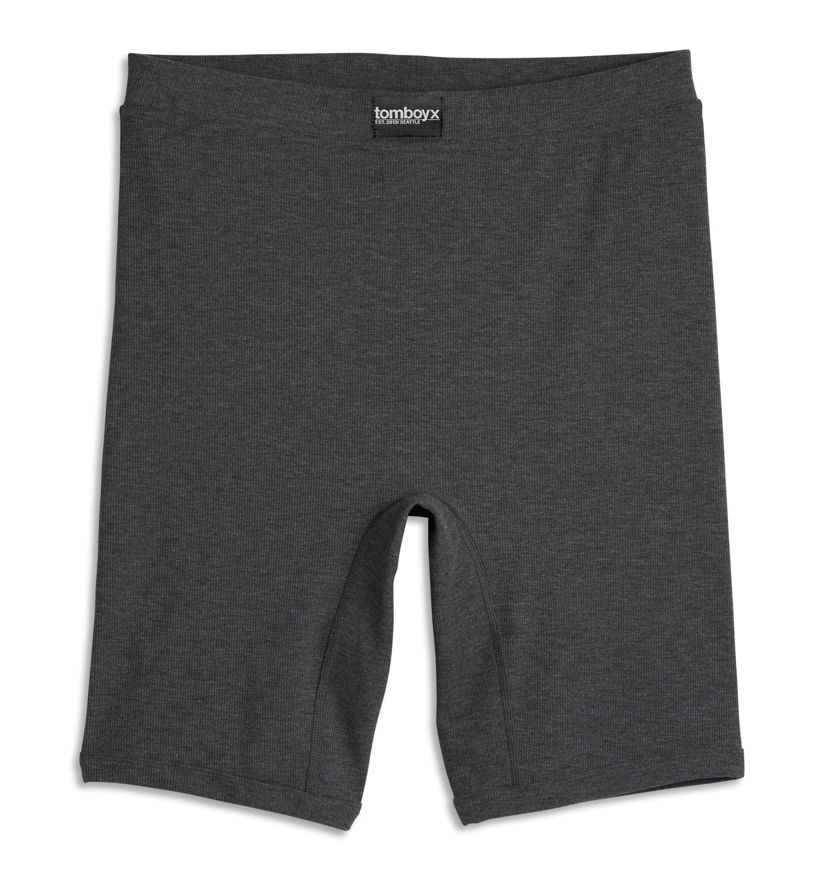 Bamboo Rib 9" Boxer Briefs - Heather Gray