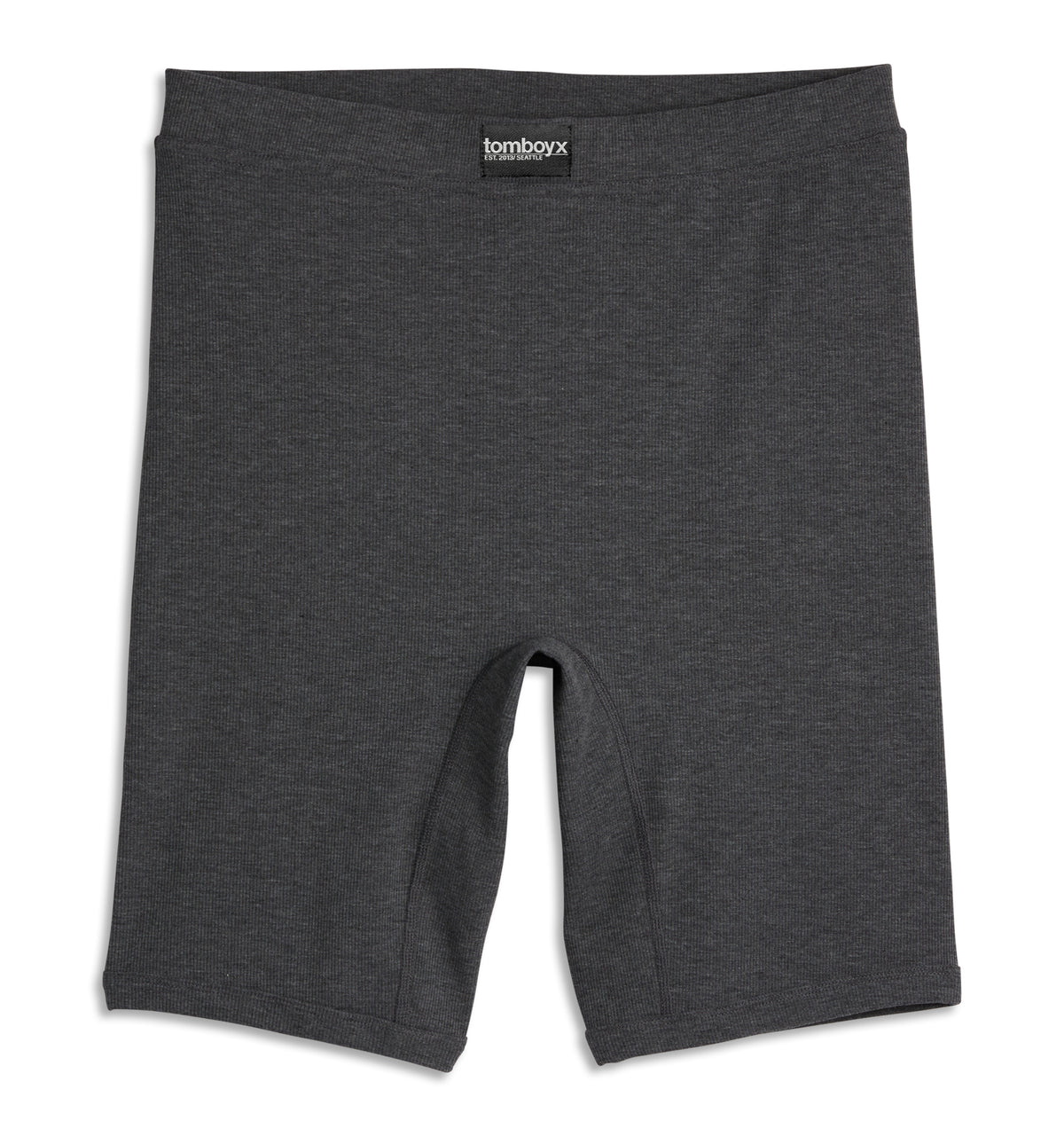 Bamboo Rib 9" Boxer Briefs Heather Gray