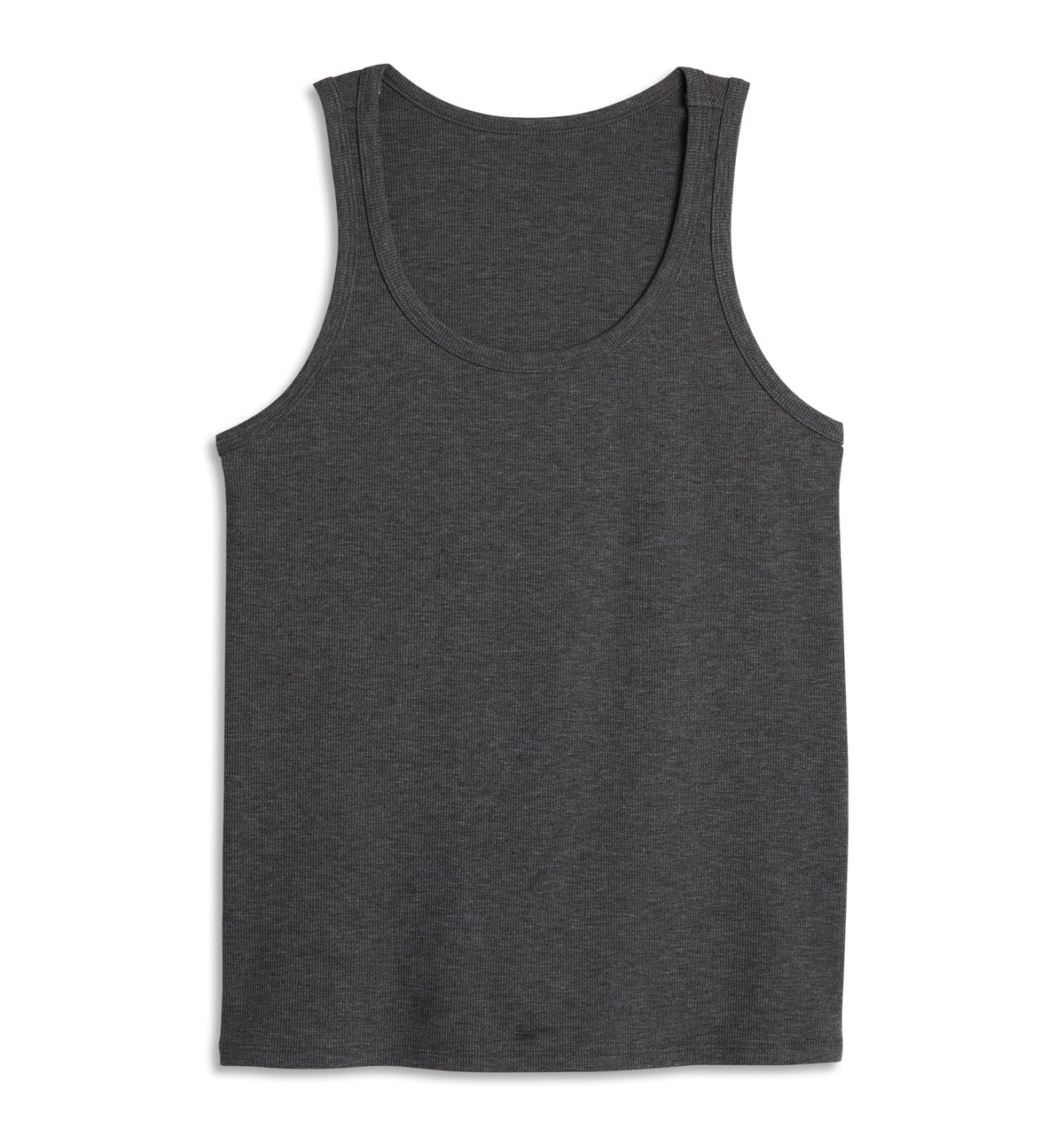 Bamboo Rib Tank Heather Gray
