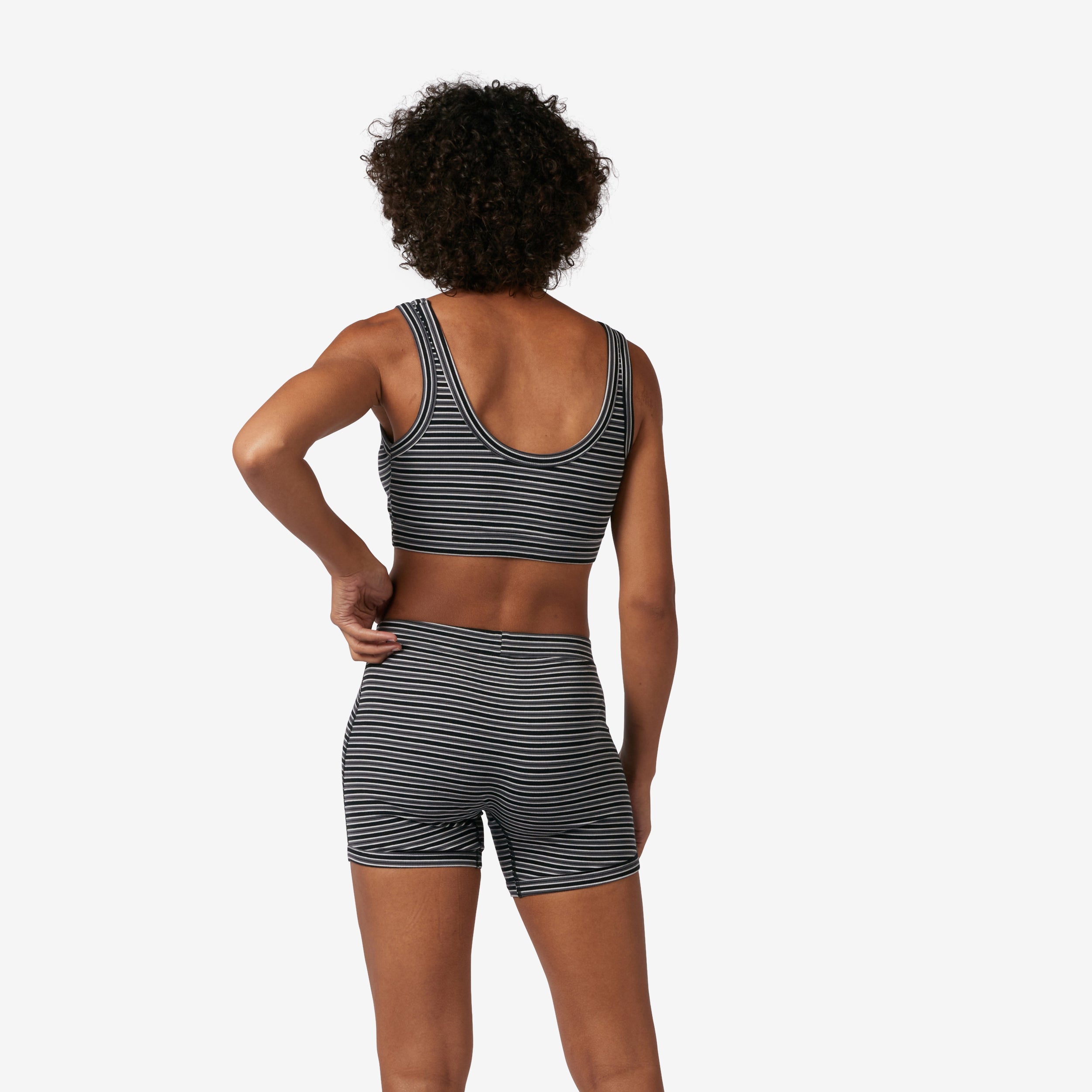 Bamboo Rib 4.5" Trunks - Icy Stripe