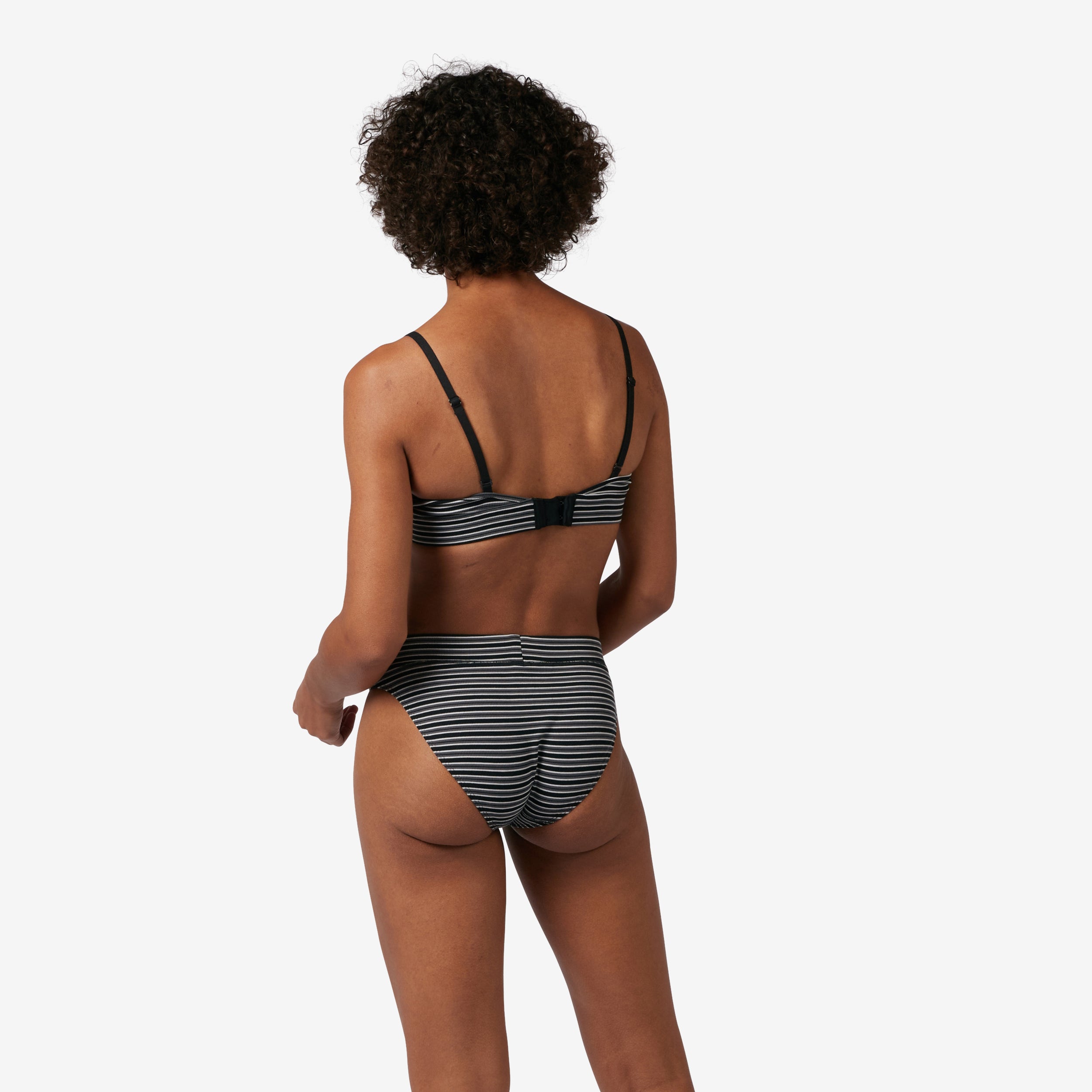 Bamboo Rib Cheeky - Icy Stripe