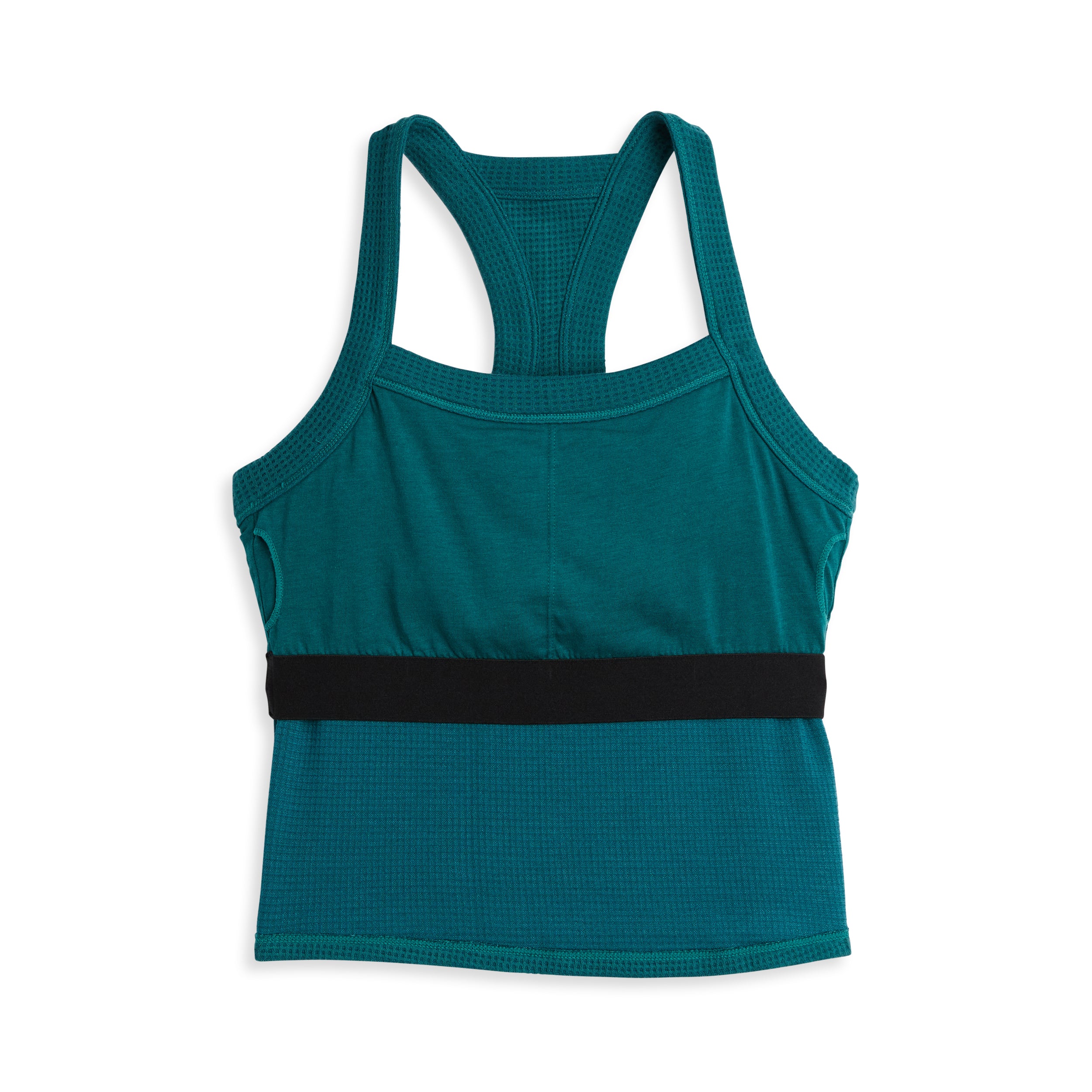 Modal Cloud Waffle Bra Top - Jaded Teal
