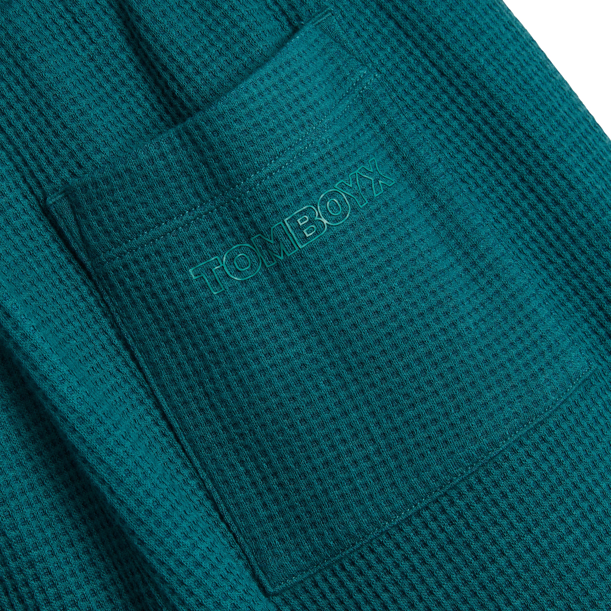 Modal Cloud Waffle Cargo Pant - Jaded Teal