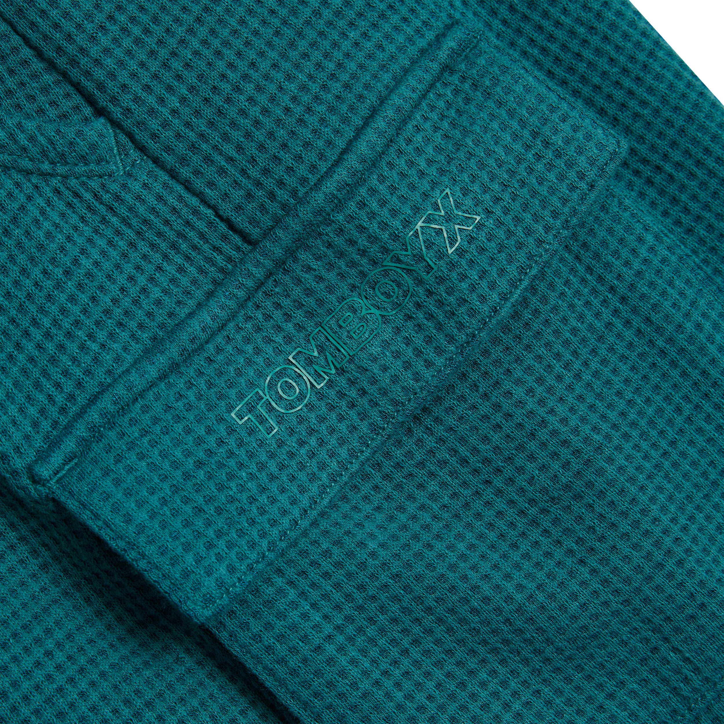 Modal Cloud Waffle Cargo Short - Jaded Teal