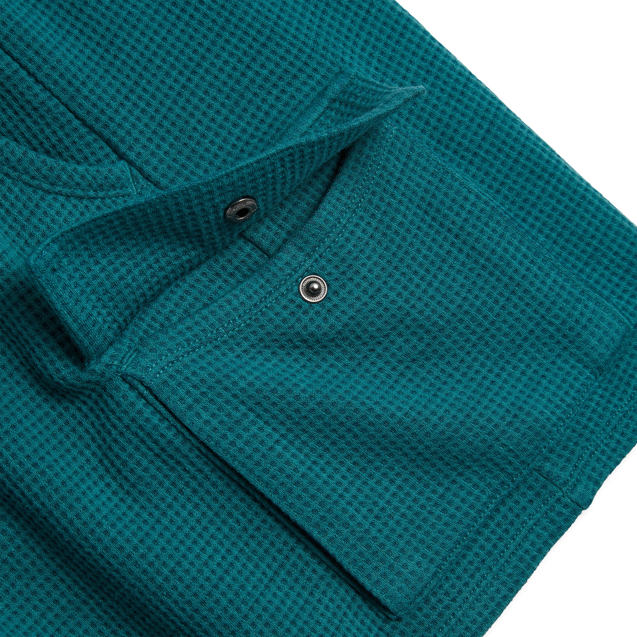 Modal Cloud Waffle Cargo Short - Jaded Teal